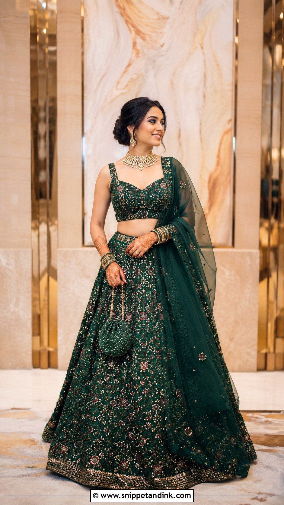 Bengali Bride Reception Lehenga - Snippet and Ink - 20 Bengali Bride Ideas