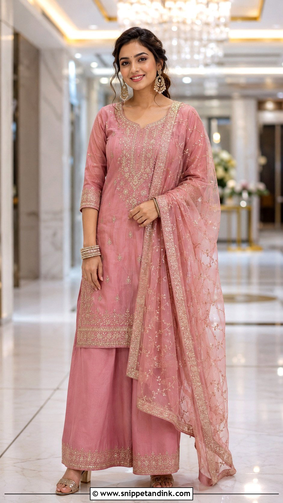 Bengali Palazzo Suit - Snippet and Ink - 25 Bengali Wedding Dress Ideas