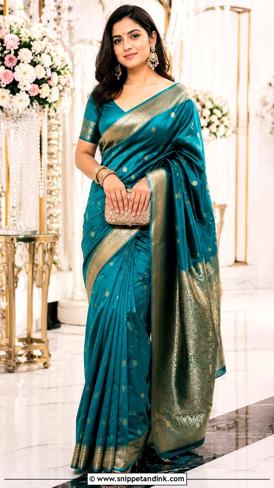 Bengali Wedding Guest Saree - Snippet and Ink - 25 Bengali Wedding Dress Ideas