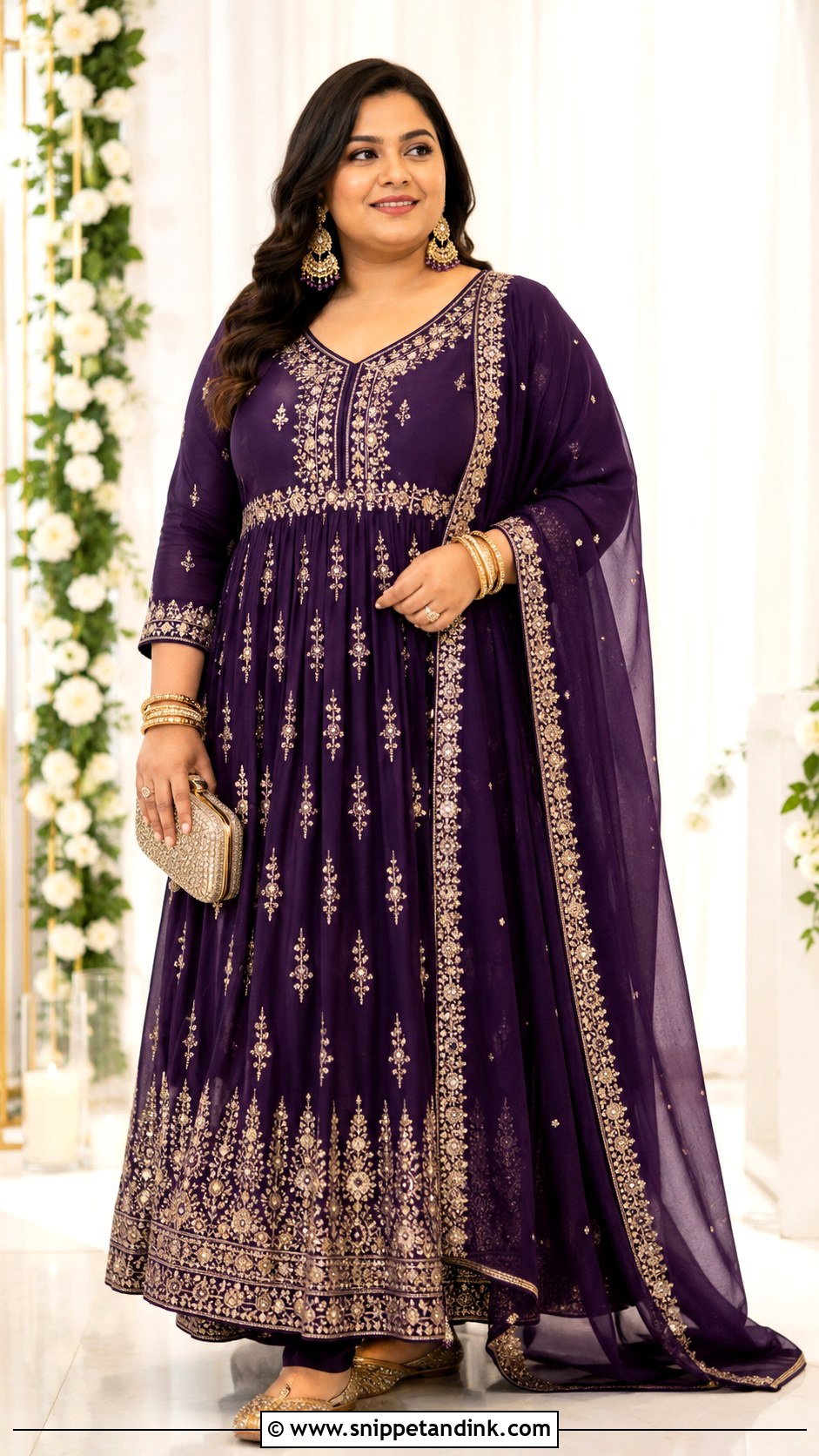 Bengali Wedding Plus Size Outfit - Snippet and Ink - 25 Bengali Wedding Dress Ideas