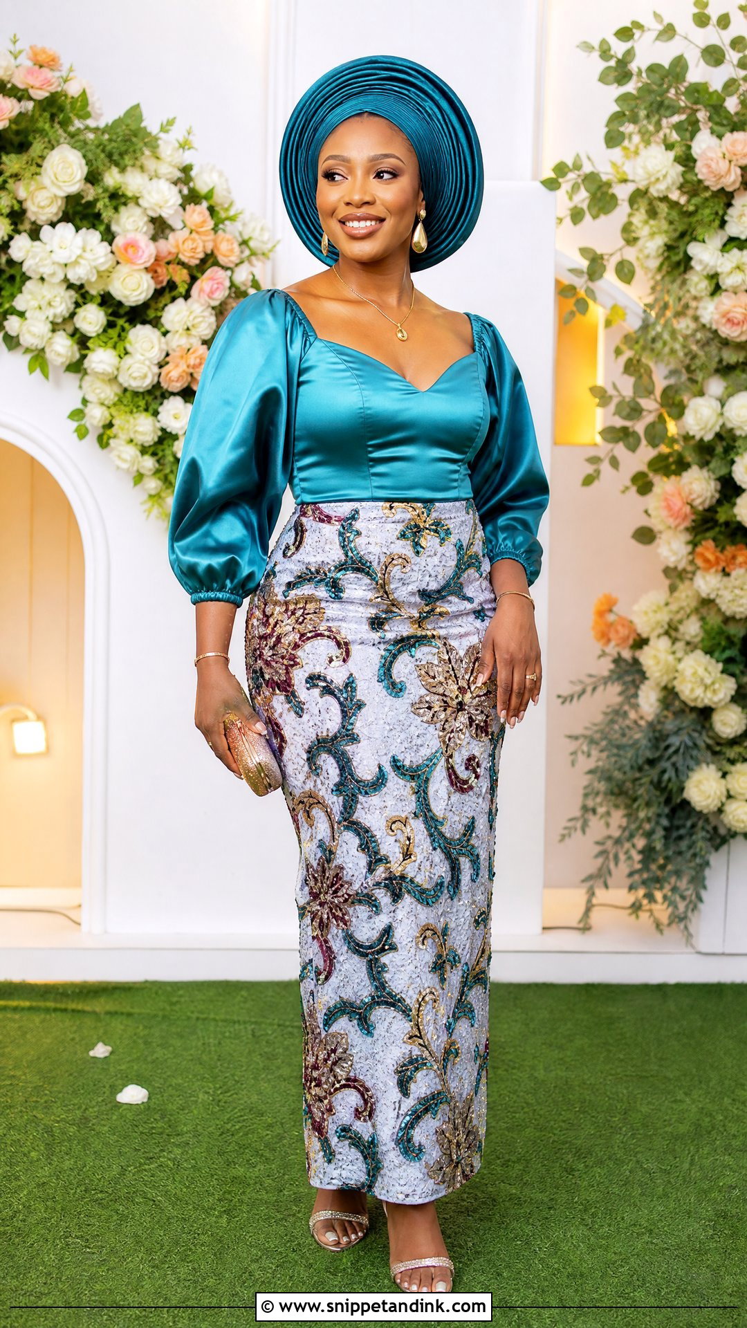 Benin Wedding Guest Wrapper Outfit - Snippet and Ink - 25 Benin Traditional Wedding Attire Ideas