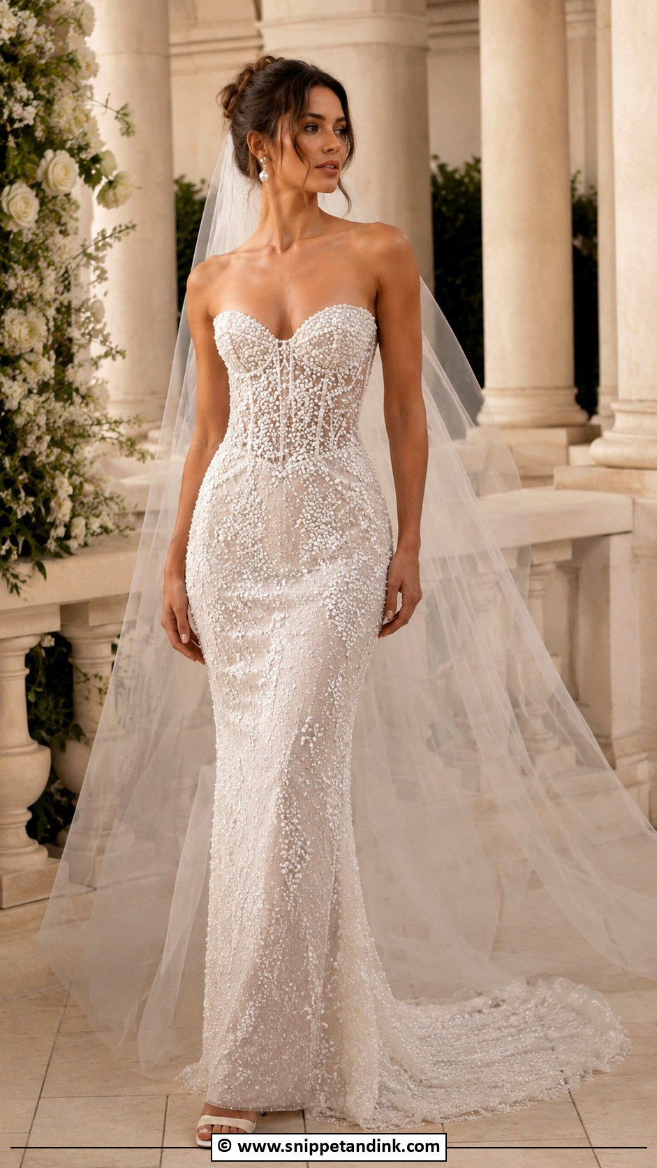 Berta Beaded Wedding Dress - Snippet and Ink - 25 Berta Wedding Dress Ideas