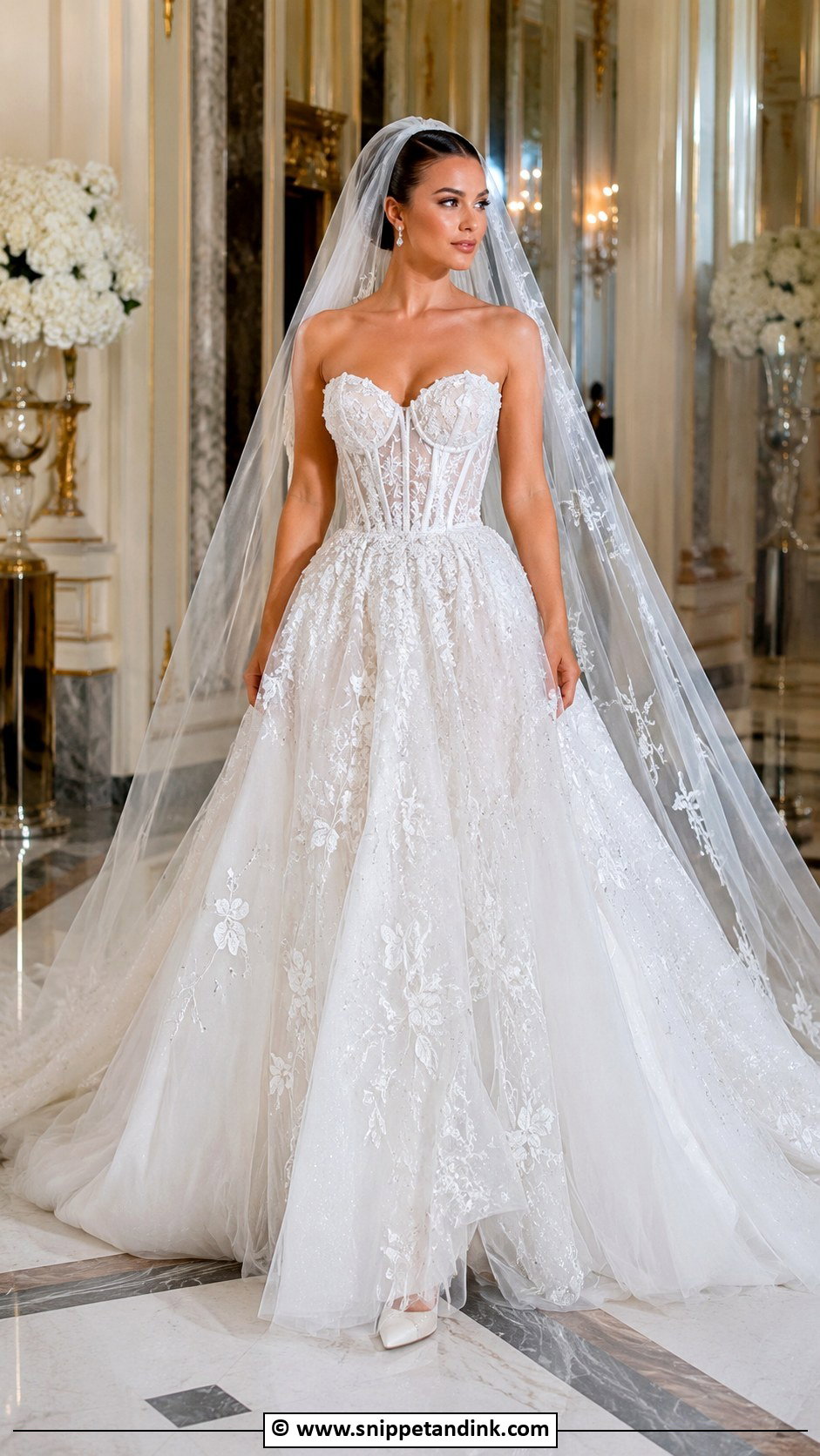 Berta Corset Ball Gown Wedding Dress - Snippet and Ink - 25 Berta Wedding Dress Ideas