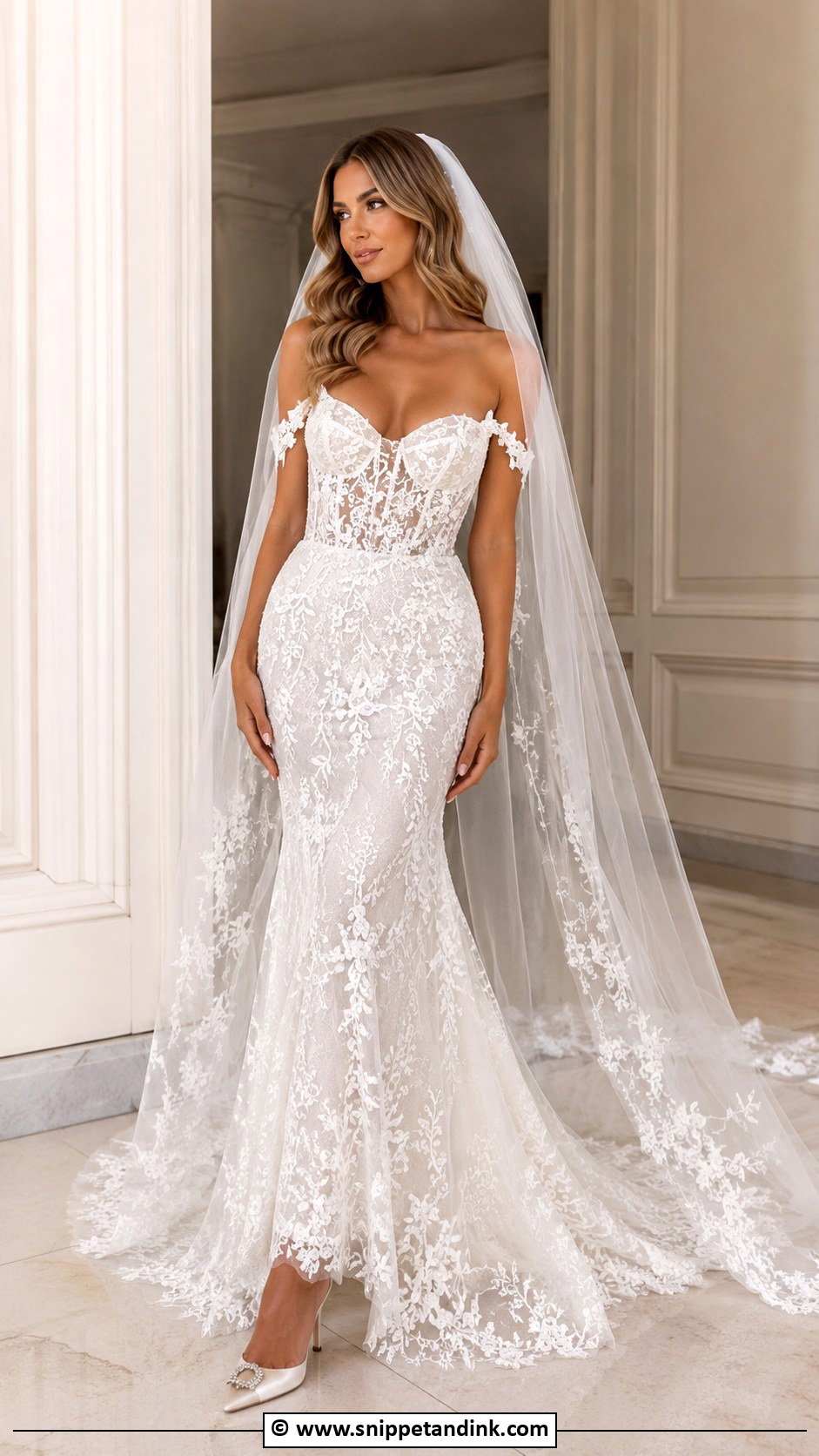 Berta Fit And Flare Wedding Dress - Snippet and Ink - 25 Berta Wedding Dress Ideas