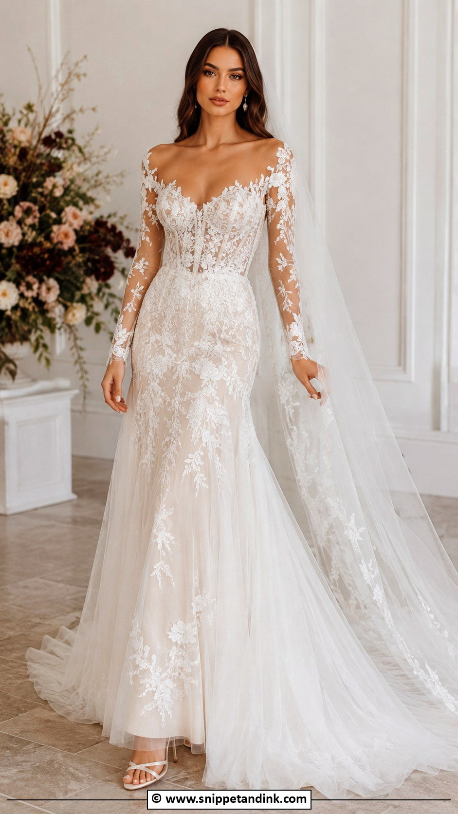 Berta Long Sleeve Wedding Dress - Snippet and Ink - 25 Berta Wedding Dress Ideas