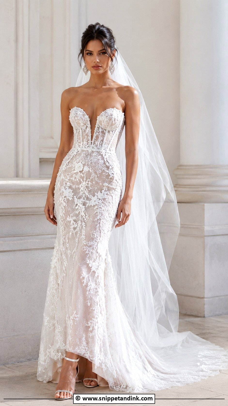 Berta Strapless Wedding Dress - Snippet and Ink - 25 Berta Wedding Dress Ideas