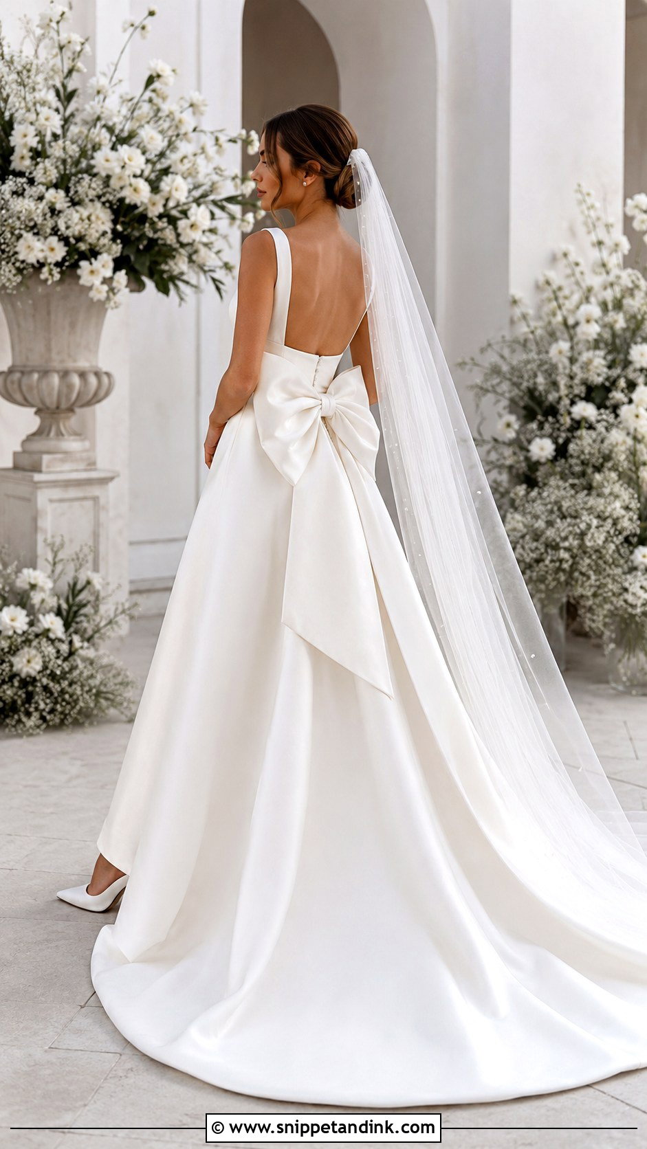 Bespoke Bow Back Wedding Dress - Snippet and Ink - 20 Bespoke Wedding Dress Ideas