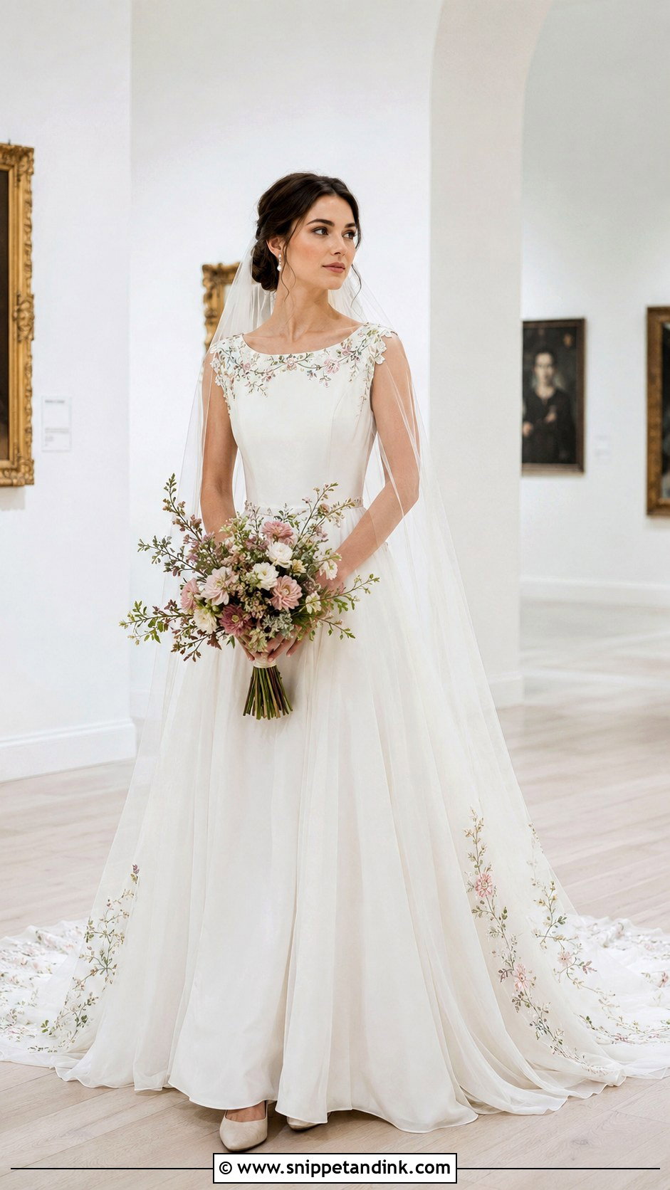 Bespoke Embroidered Wedding Dress - Snippet and Ink - 20 Bespoke Wedding Dress Ideas