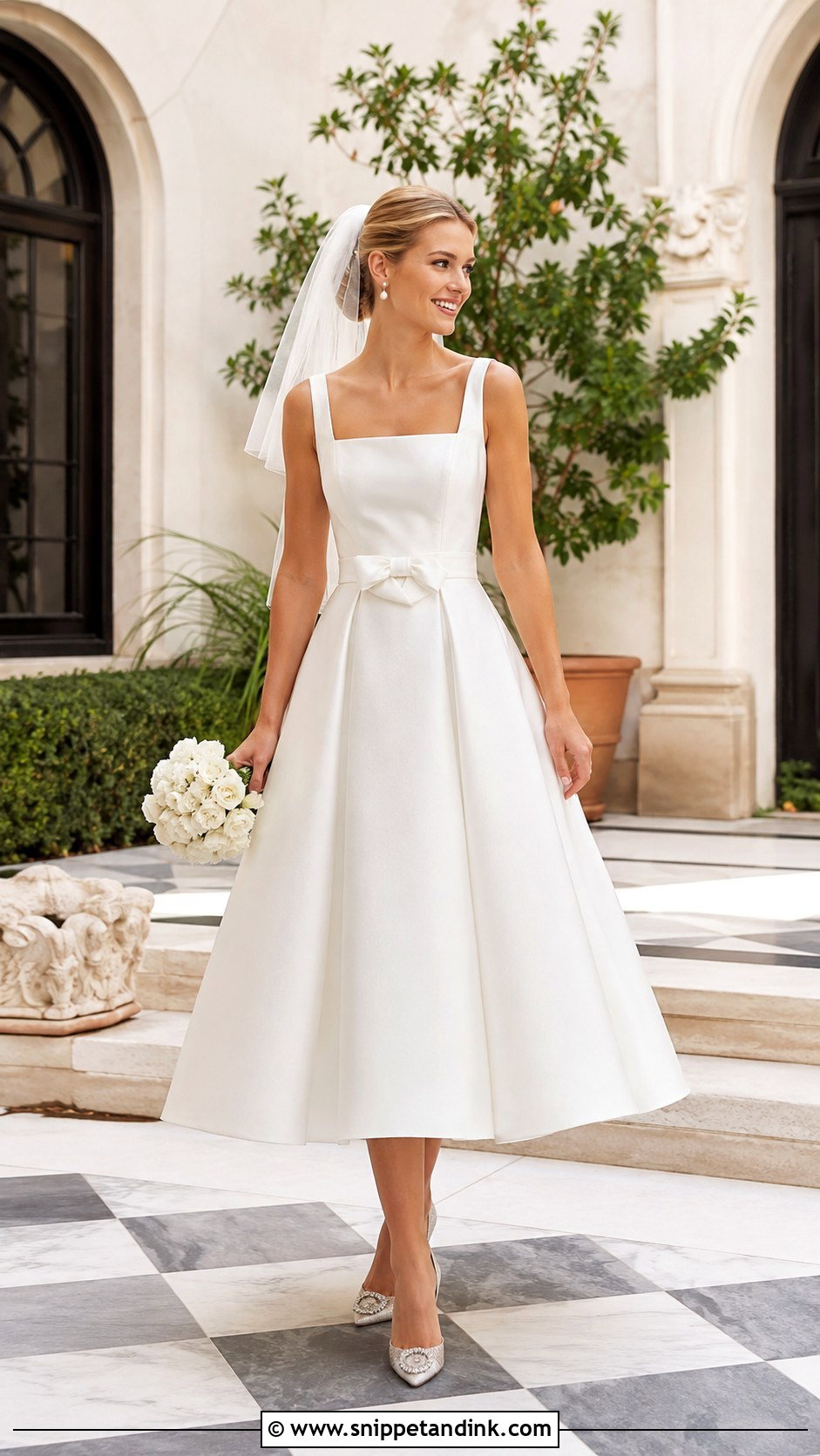 Bespoke Tea Length Wedding Dress - Snippet and Ink - 20 Bespoke Wedding Dress Ideas
