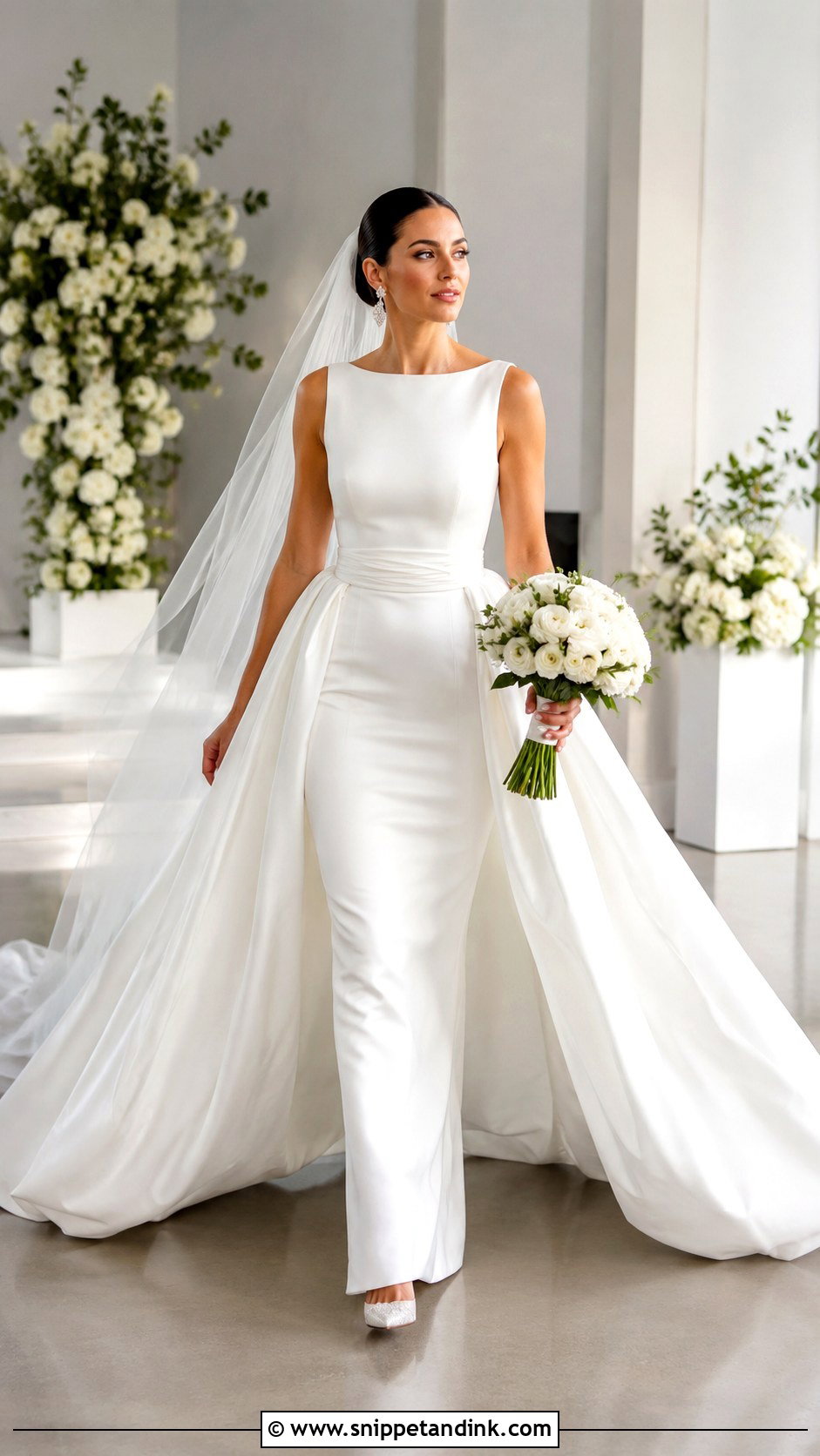 Bespoke Wedding Dress With Detachable Overskirt - Snippet and Ink - 20 Bespoke Wedding Dress Ideas