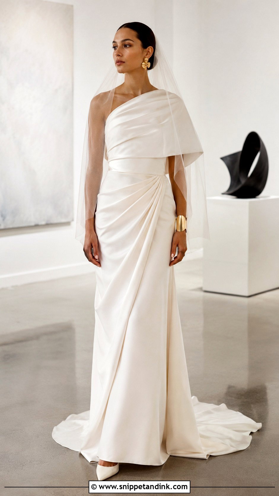 Beyonce Sculptural Draped Wedding Dress - Snippet and Ink - 20 Beyonce Wedding Dress Ideas