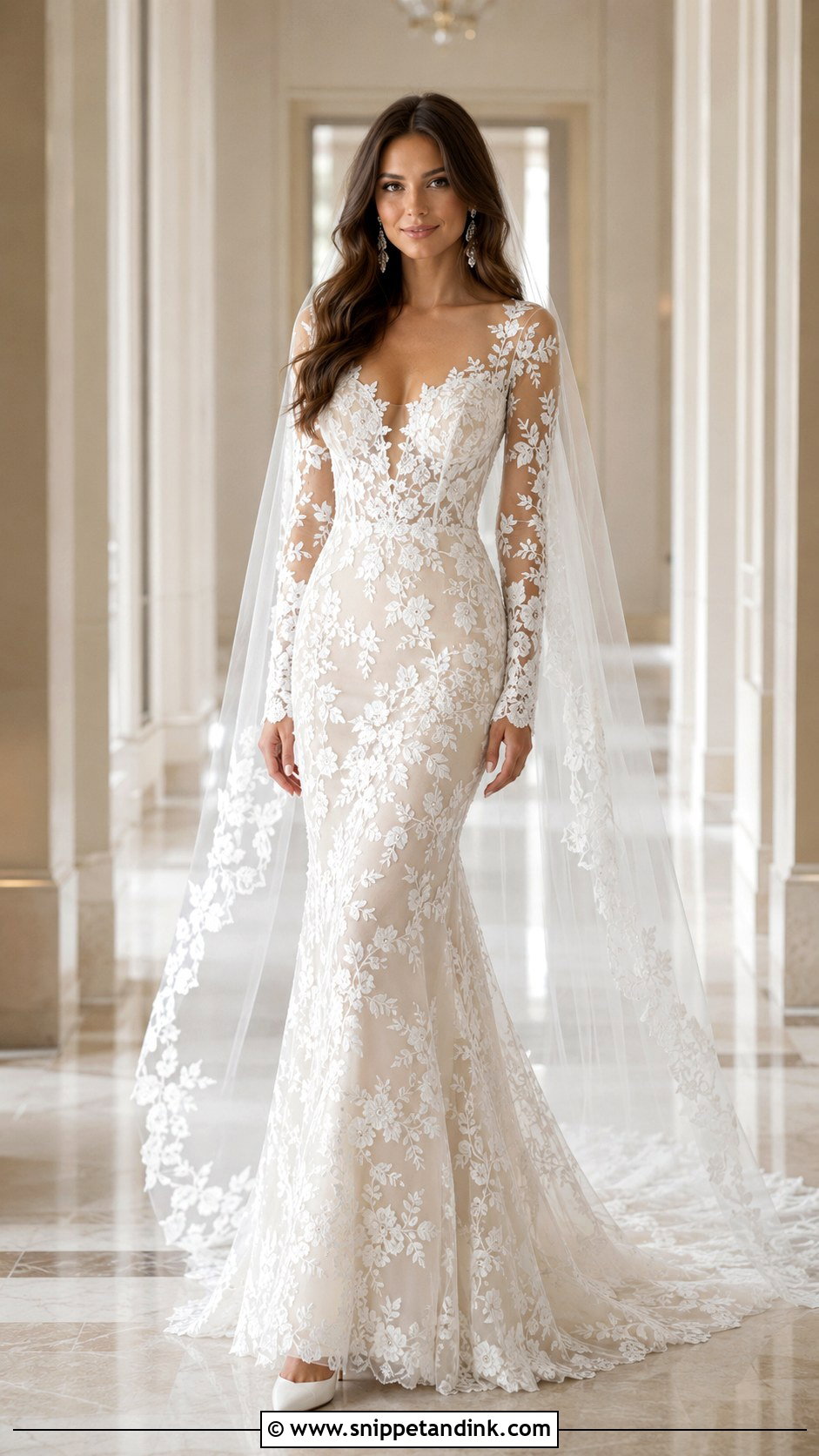 Beyonce Sheer Long Sleeve Wedding Dress - Snippet and Ink - 20 Beyonce Wedding Dress Ideas