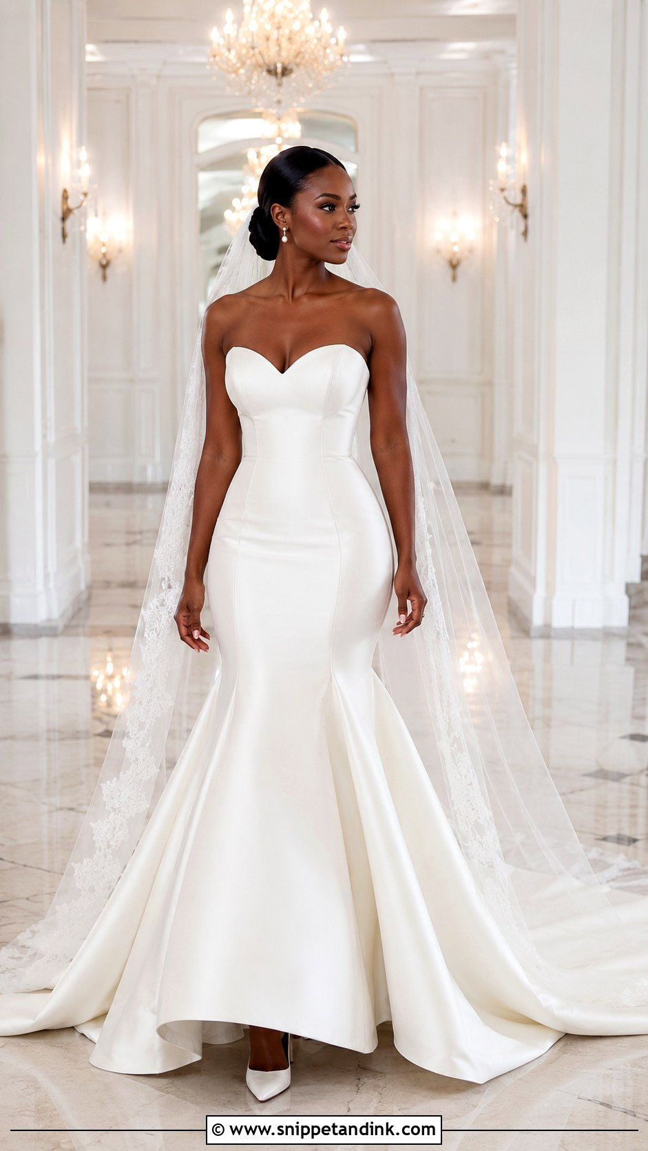 Beyonce Strapless Sweetheart Mermaid Wedding Dress - Snippet and Ink - 20 Beyonce Wedding Dress Ideas