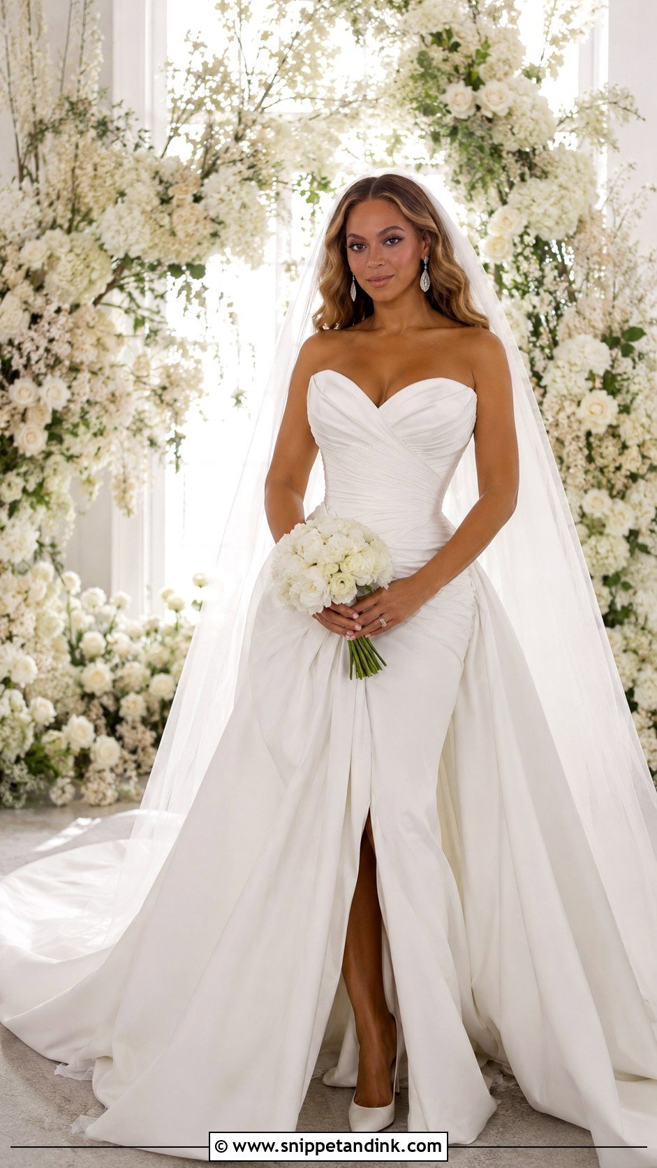 Beyonce Wedding Dress - Snippet and Ink - 30 Celebrity Wedding Dresses