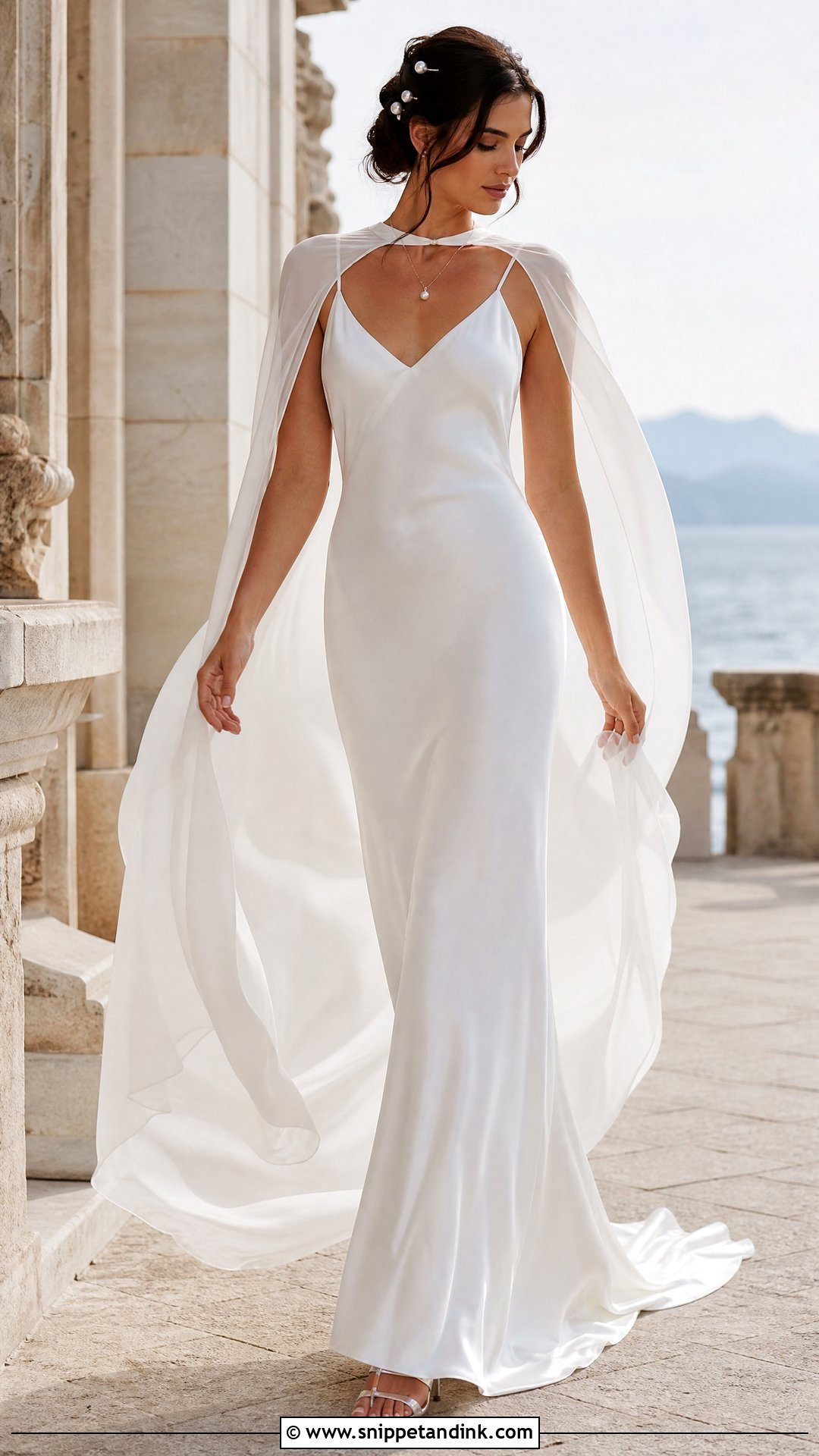 Bias Cut Silk Bridal Dress - Snippet and Ink - 20 Silk Bride Dress Ideas