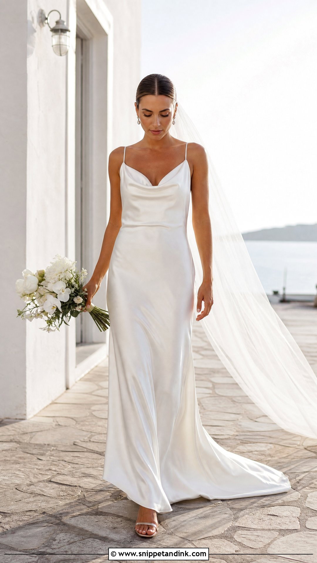 Bias Cut Silk Slip Wedding Dress - Snippet and Ink - 20 Unique Simple Wedding Dress Ideas