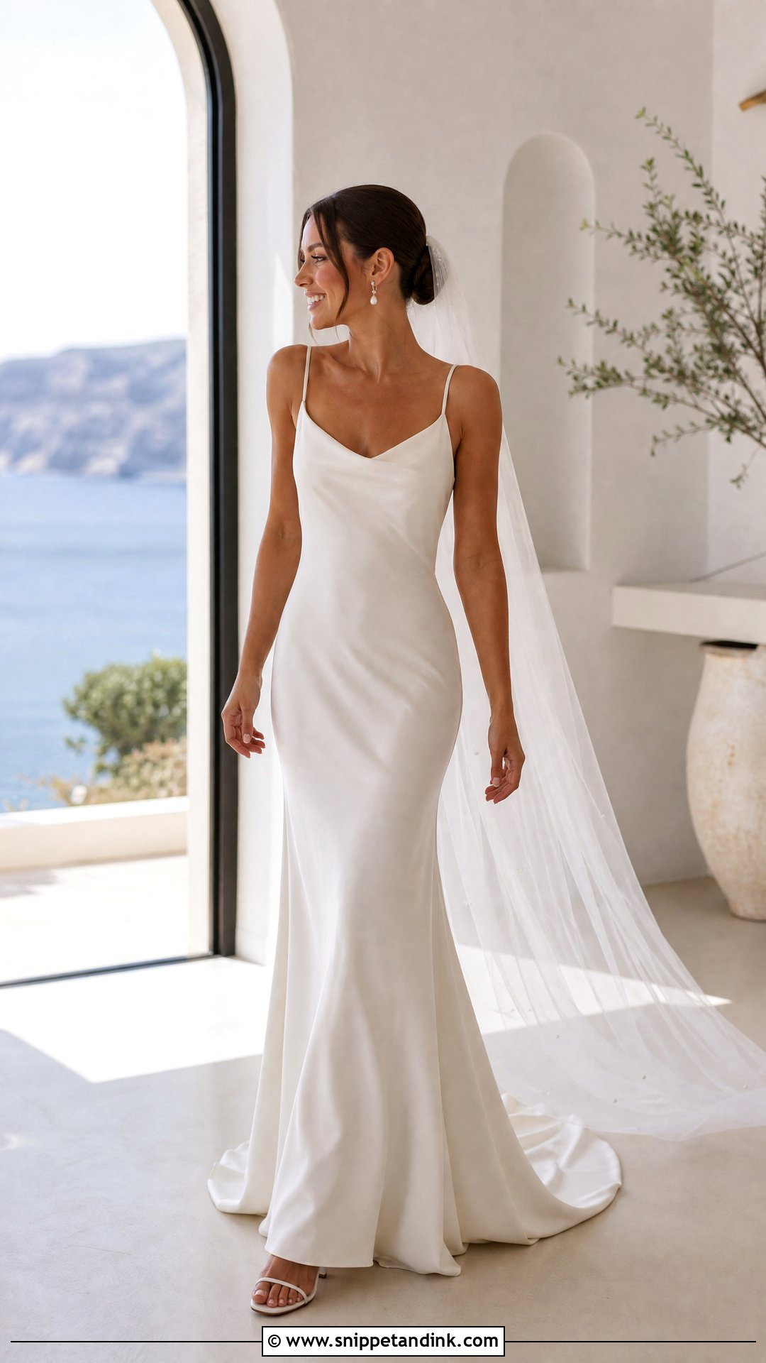 Bias Cut Silk Wedding Dress - Snippet and Ink - 20 Slinky Wedding Dress Ideas