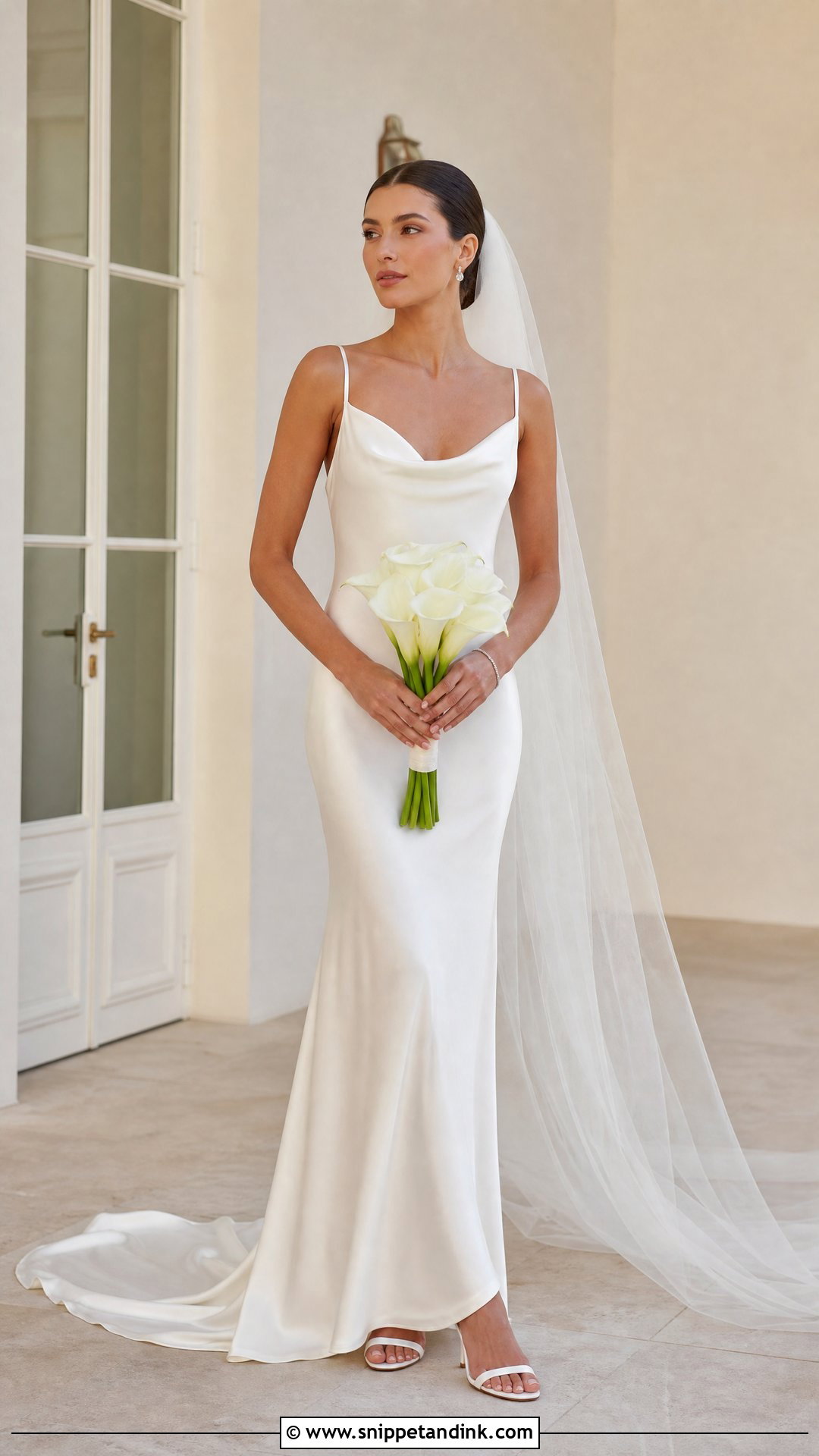 Bias Cut Silk Wedding Dress - Snippet and Ink - 20 Vintage Glam Wedding Dress Ideas