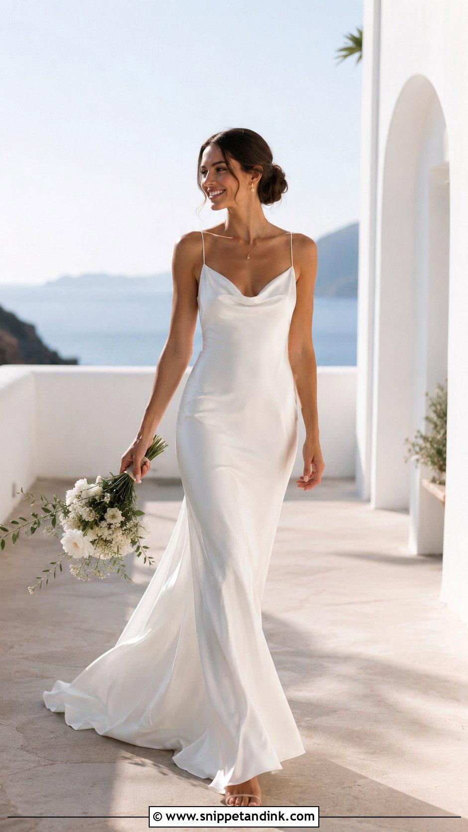 Bias Cut Slip Wedding Dress - Snippet and Ink - 25 Slip Wedding Dress Ideas