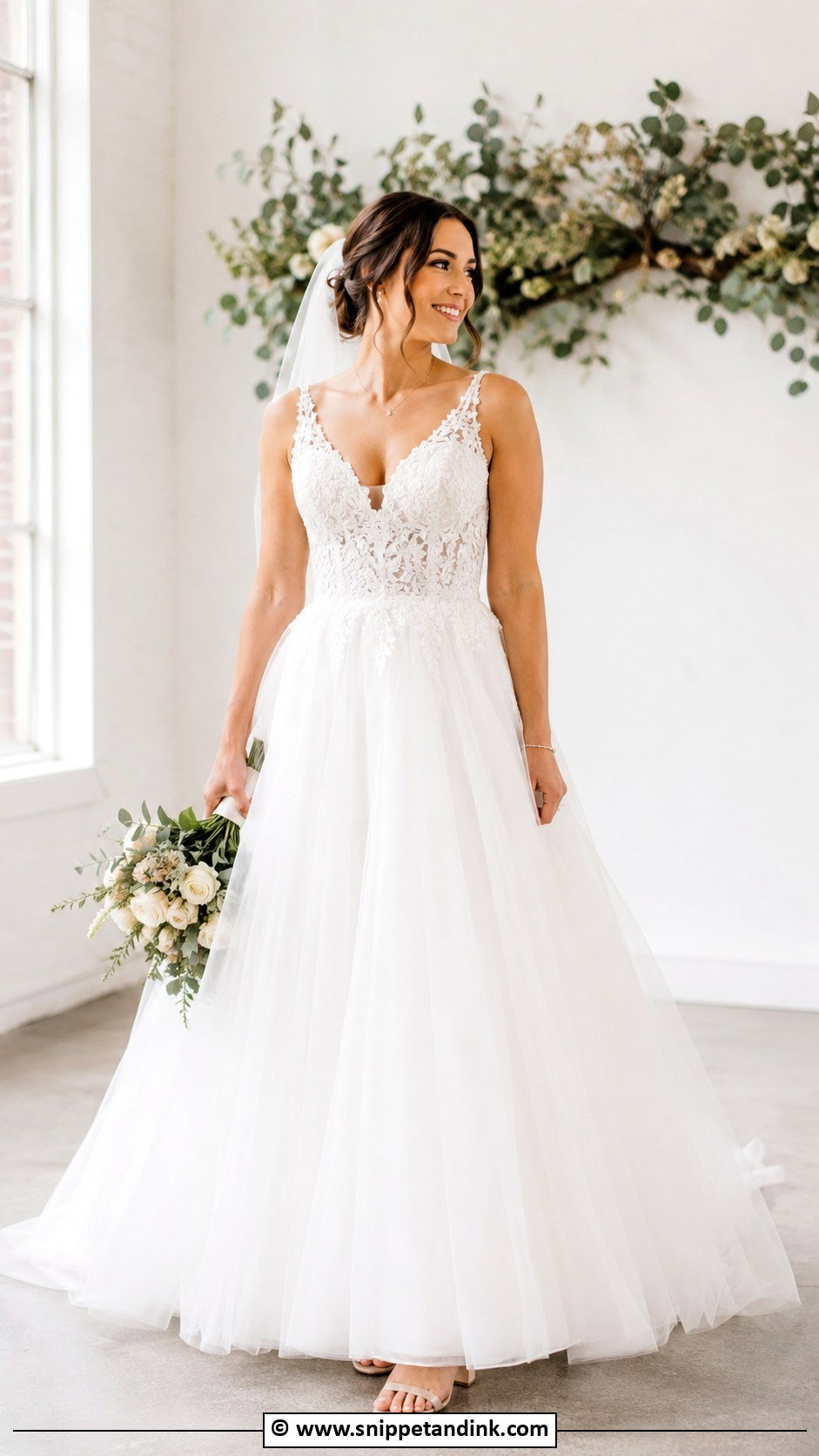 Big A Line Wedding Dress - Snippet and Ink - 30 Big Wedding Dresses