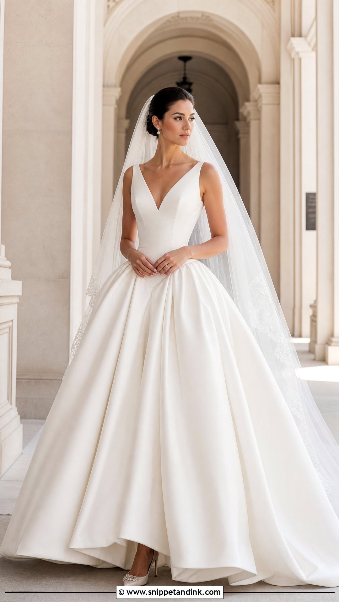 Big Basque Waist Wedding Dress - Snippet and Ink - 25 Big Wedding Dress Ideas