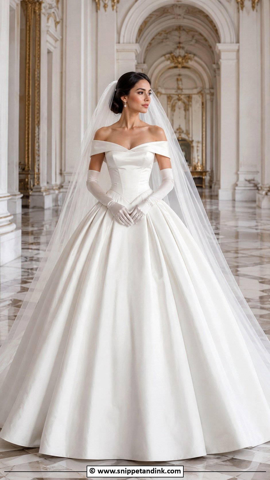 Big Basque Waist Wedding Dress - Snippet and Ink - 30 Big Wedding Dresses