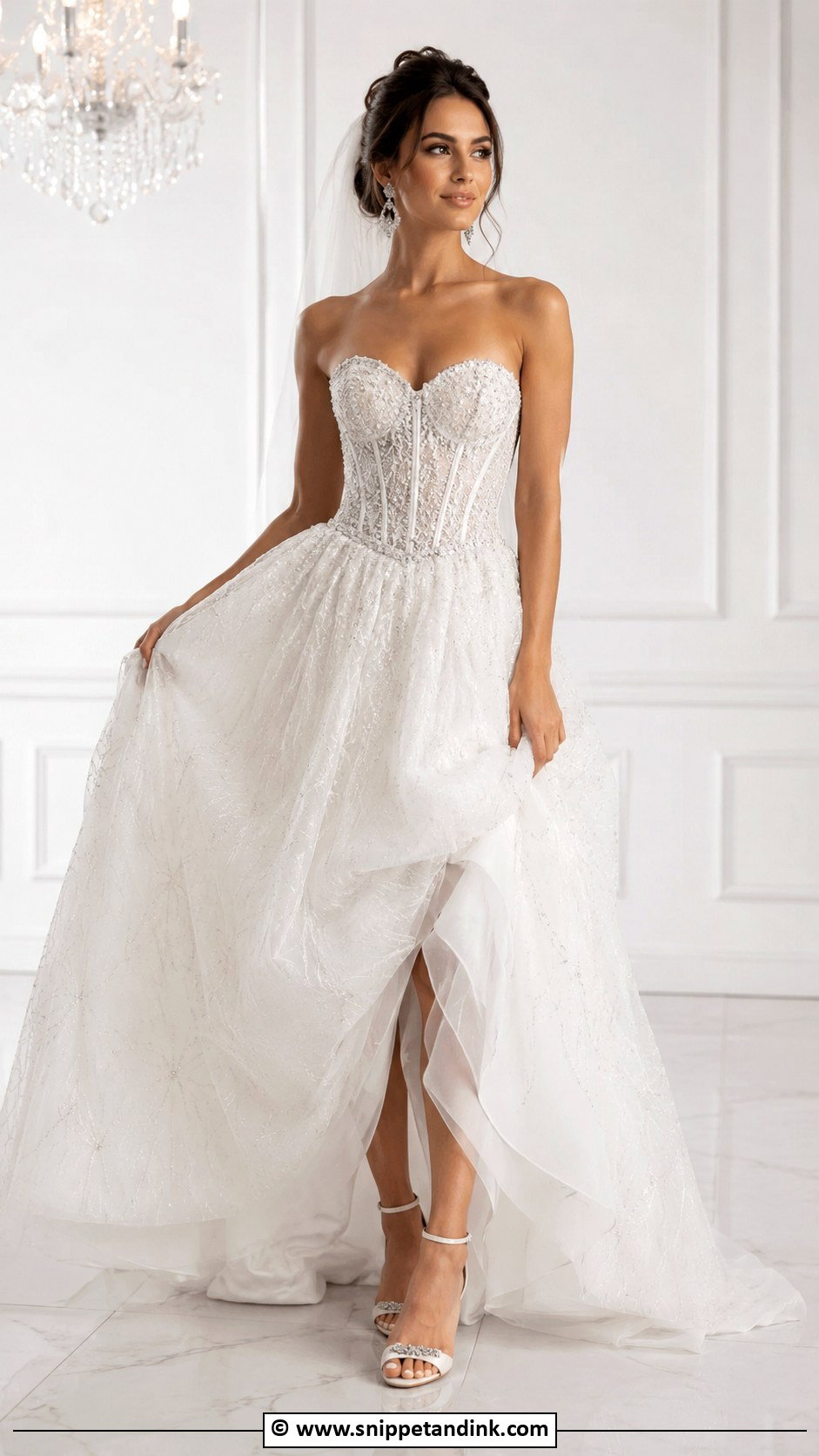 Big Beaded Wedding Dress - Snippet and Ink - 30 Big Wedding Dresses