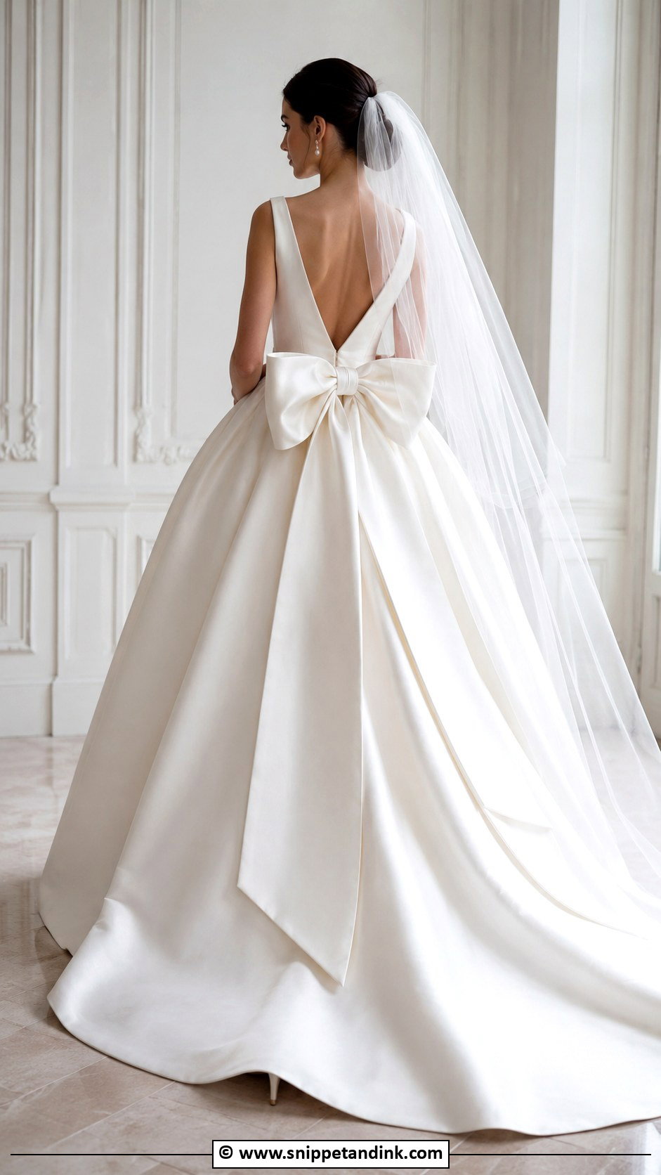 Big Bow Wedding Dress - Snippet and Ink - 30 Big Wedding Dresses