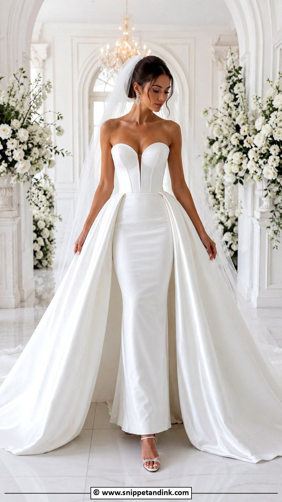 Big Detachable Skirt Wedding Dress - Snippet and Ink - 30 Big Wedding Dresses