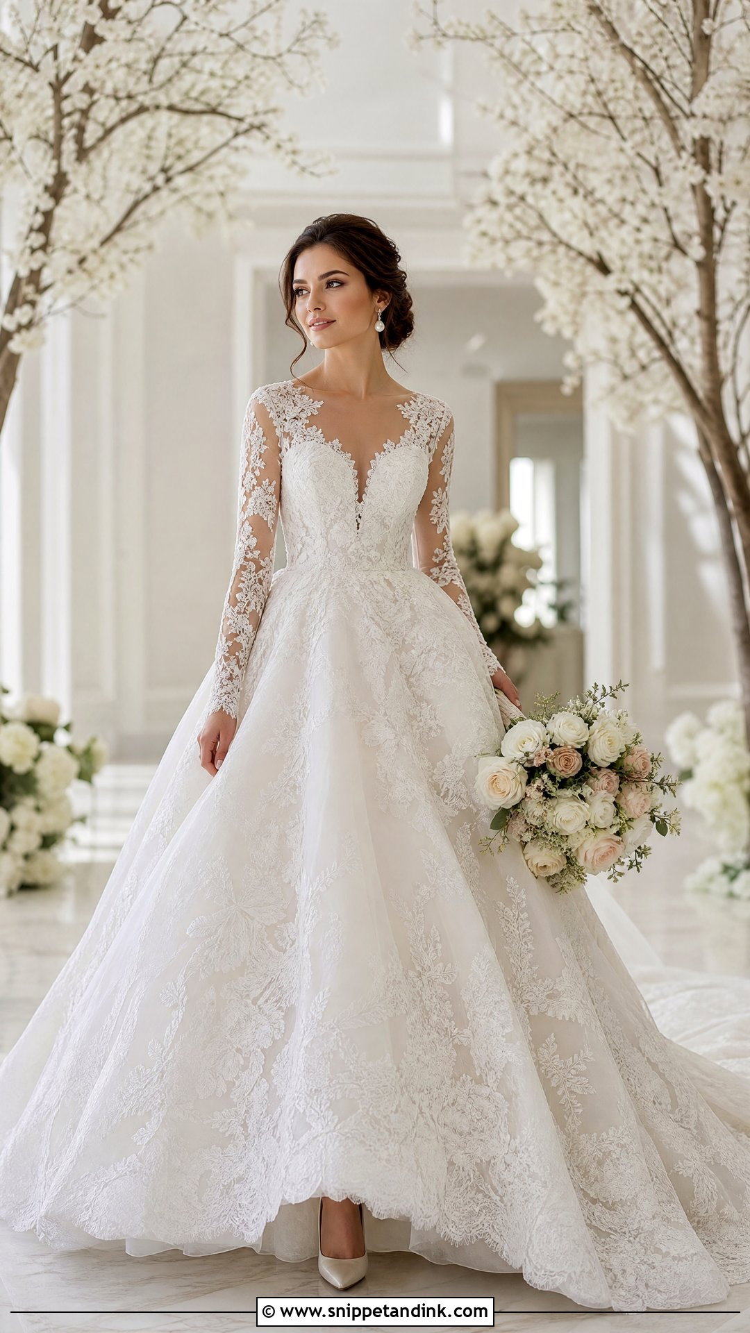 Big Lace Wedding Dress - Snippet and Ink - 25 Big Wedding Dress Ideas