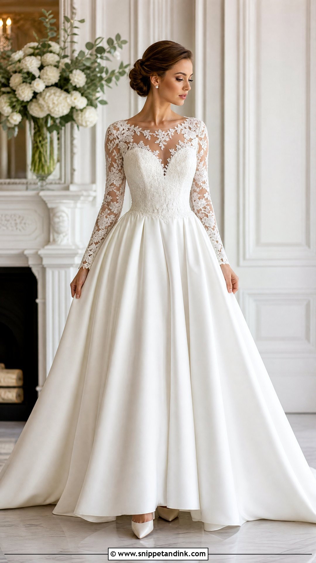 Big Long Sleeve Wedding Dress - Snippet and Ink - 25 Big Wedding Dress Ideas