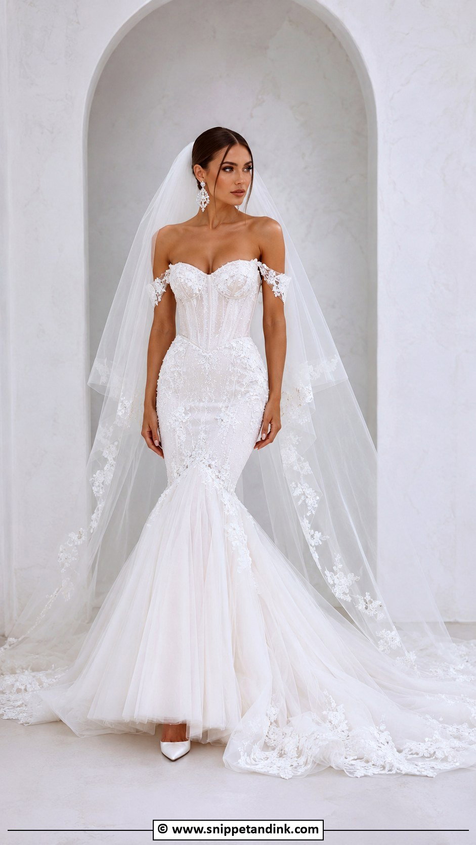 Big Mermaid Wedding Dress - Snippet and Ink - 30 Big Wedding Dresses