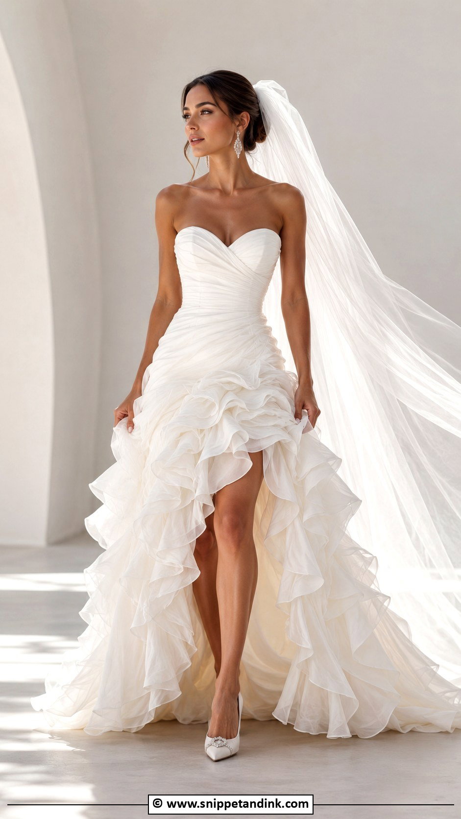 Big Ruffle Wedding Dress - Snippet and Ink - 30 Big Wedding Dresses
