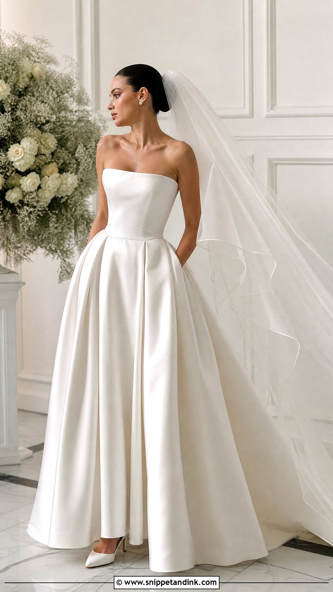 Big Satin Wedding Dress - Snippet and Ink - 25 Big Wedding Dress Ideas