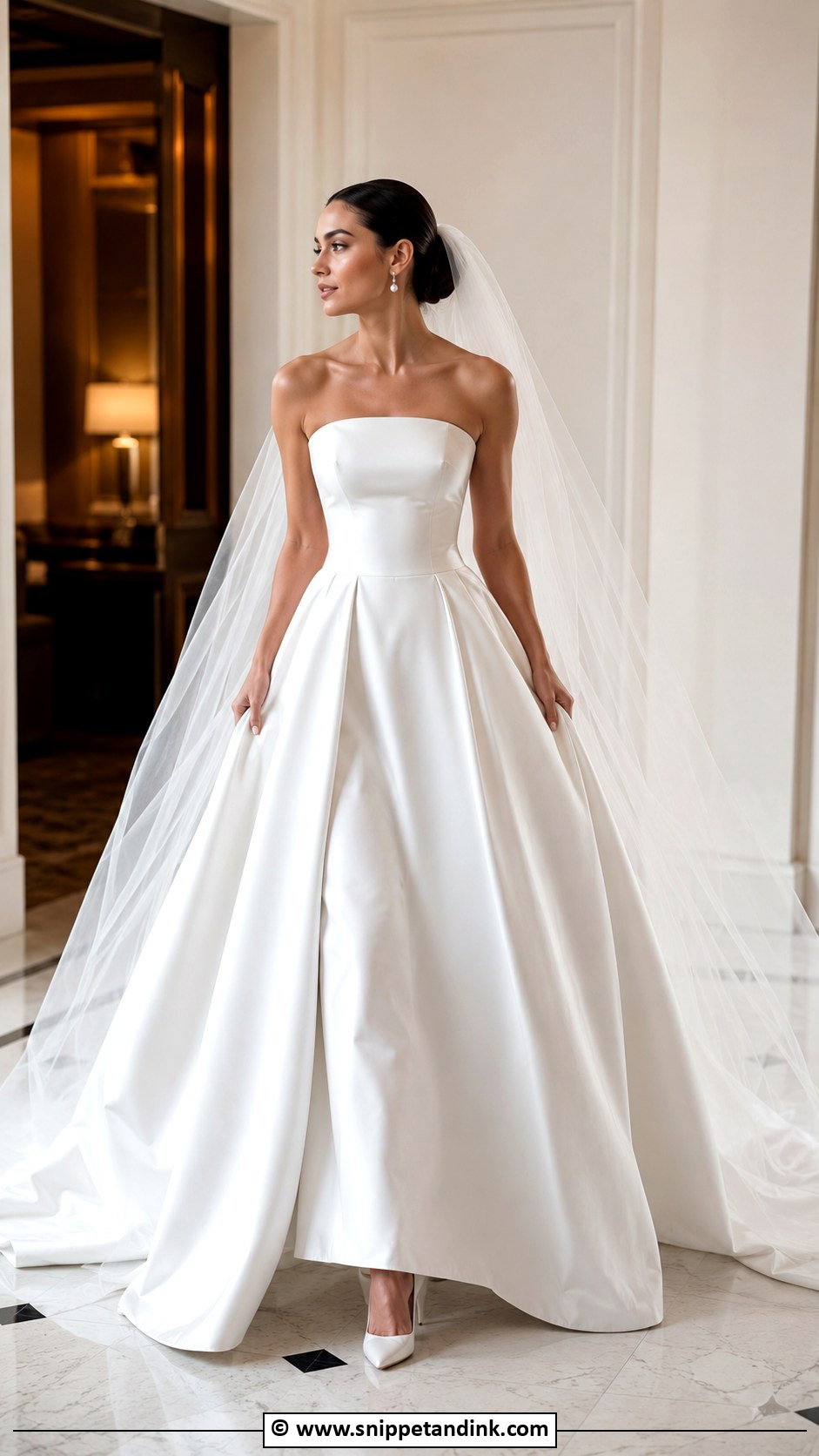 Big Satin Wedding Dress - Snippet and Ink - 30 Big Wedding Dresses