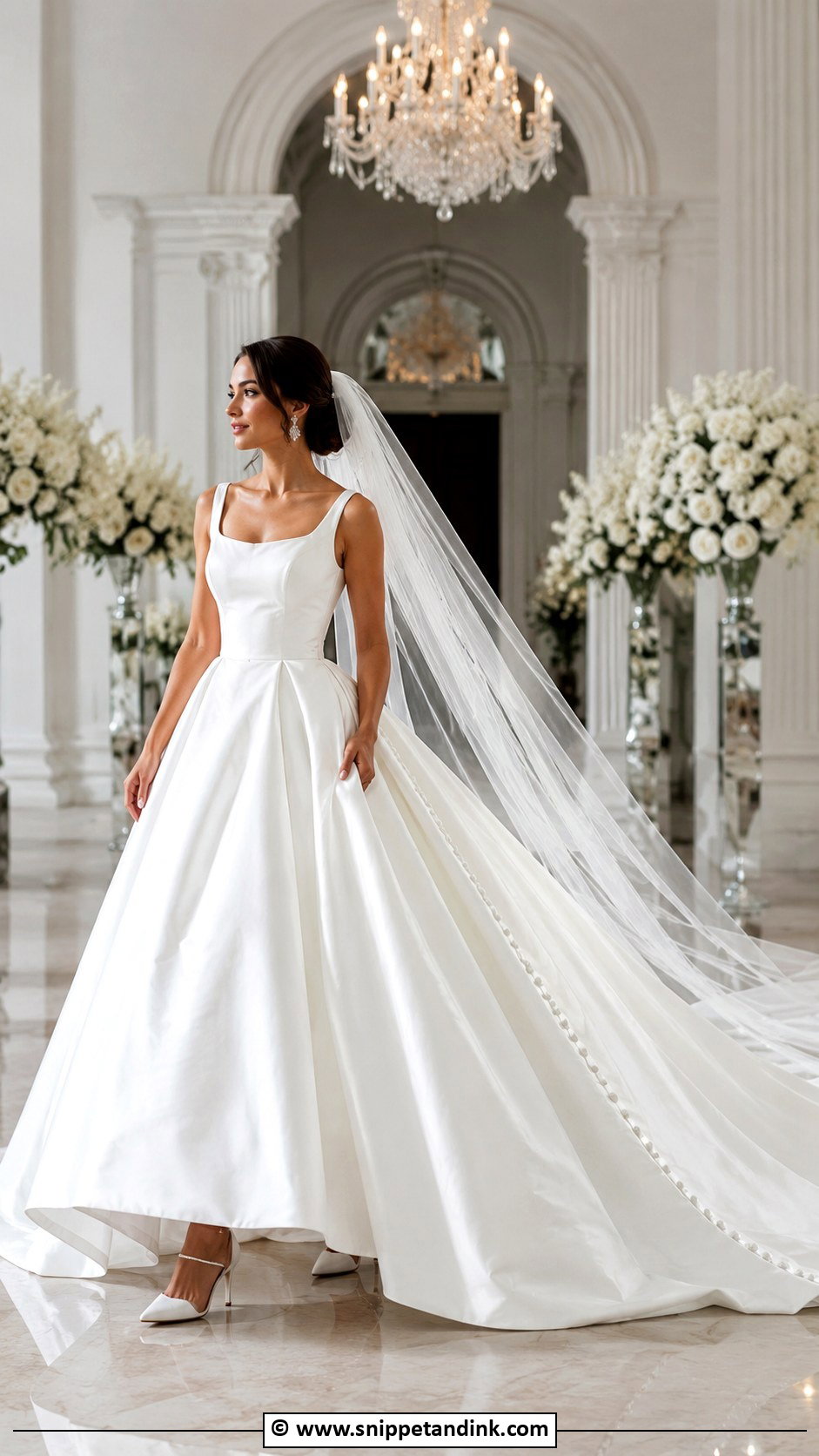 Big Train Wedding Dress - Snippet and Ink - 30 Big Wedding Dresses