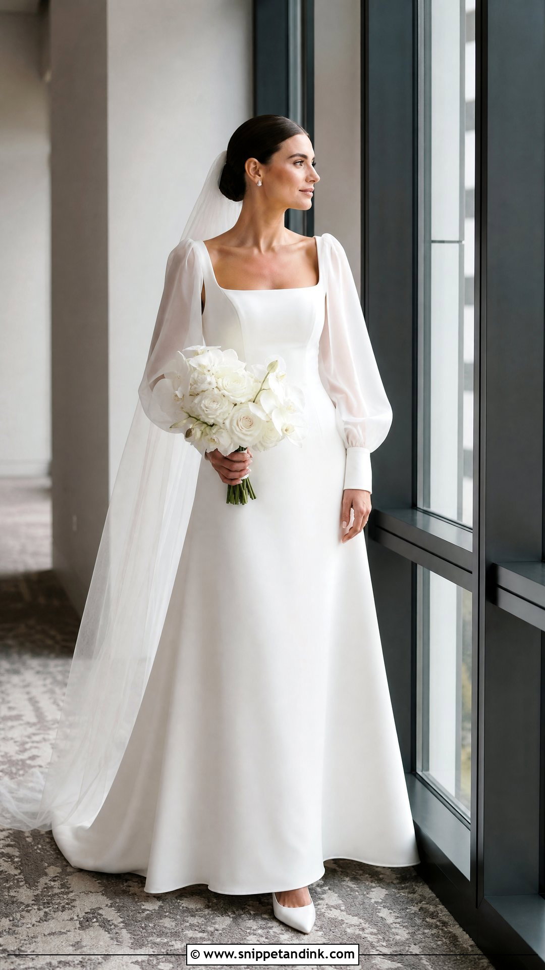 Bishop Sleeve Bridal Dress - Snippet and Ink - 20 Bridal Dress Long Sleeve Ideas