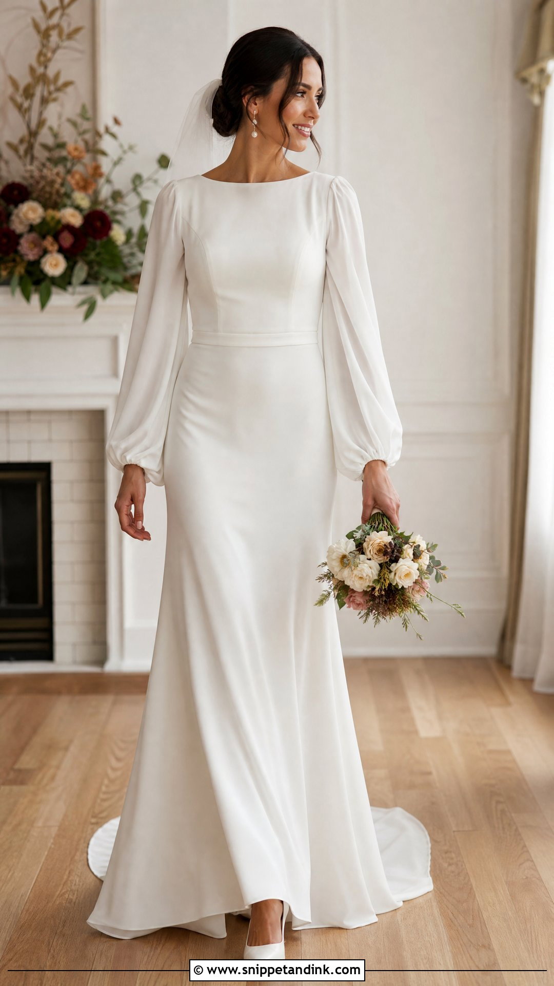 Bishop Sleeve Christian Bride Gown - Snippet and Ink - 25 Christian Bride Gowns