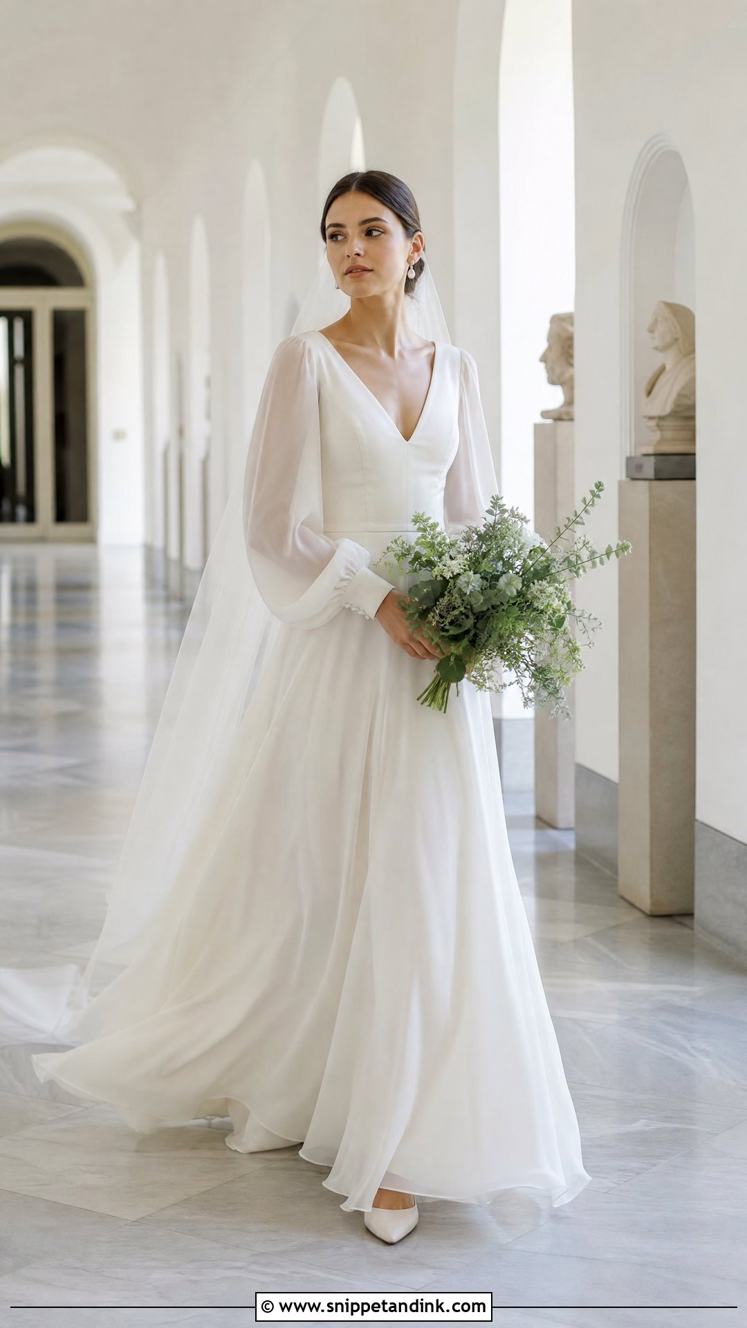 Bishop Sleeve Vintage Wedding Dress - Snippet and Ink - 20 Vintage Wedding Dress with Sleeves