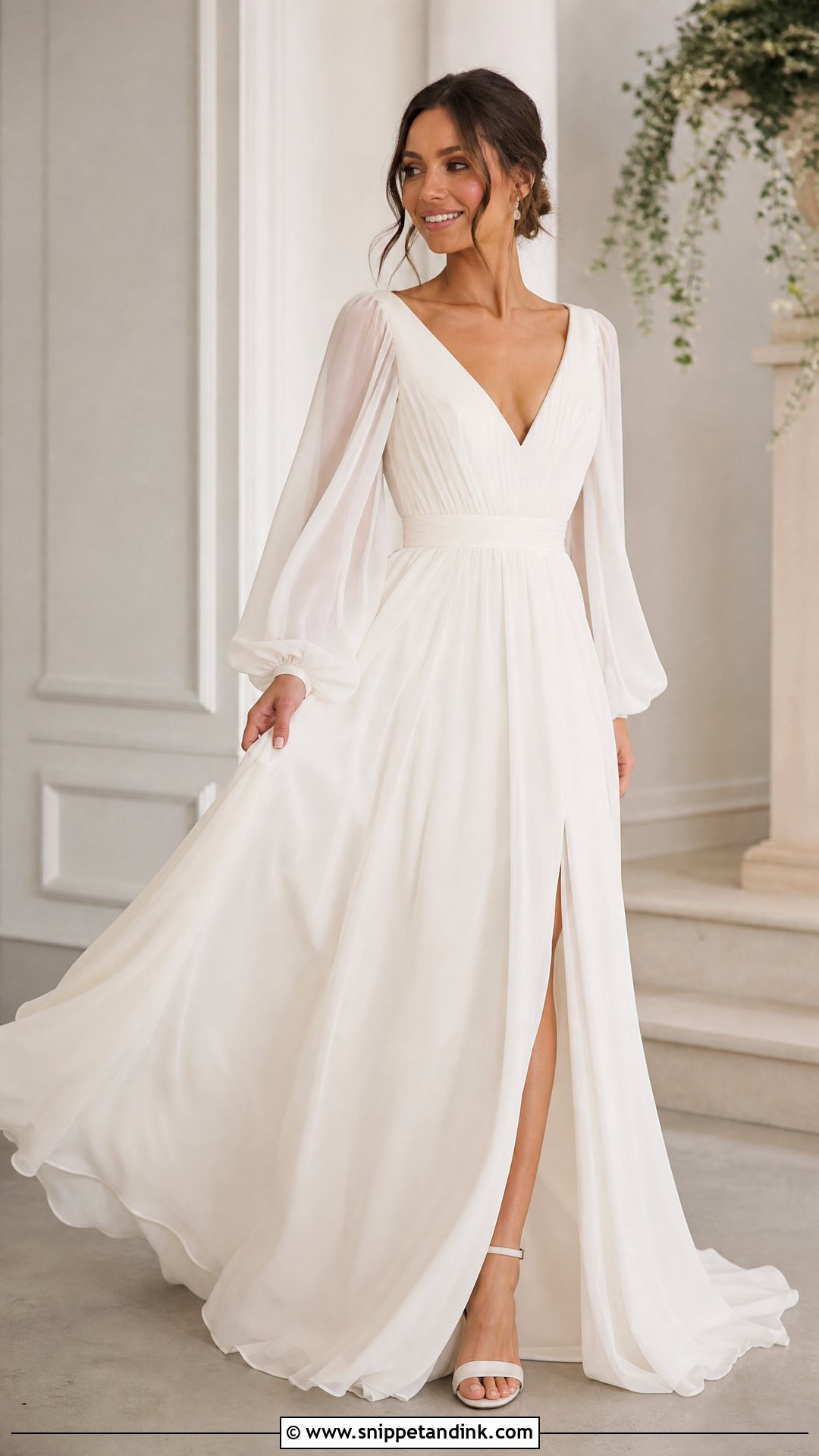 Bishop Sleeve Wedding Dress - Snippet and Ink - 25 Elegant Wedding Dress with Sleeves