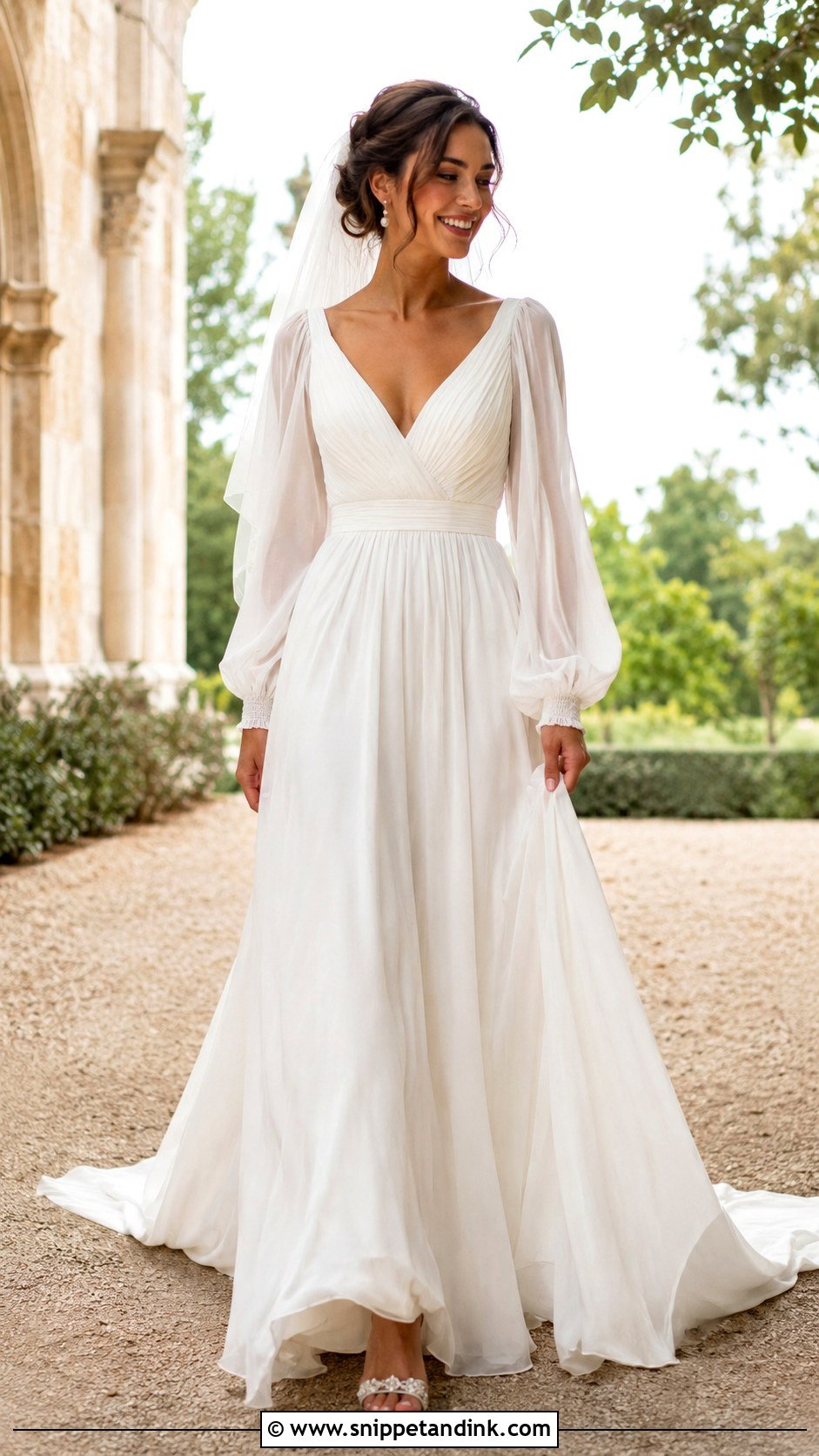 Bishop Sleeve Wedding Dress - Snippet and Ink - 30 Simple Wedding Dress with Sleeves
