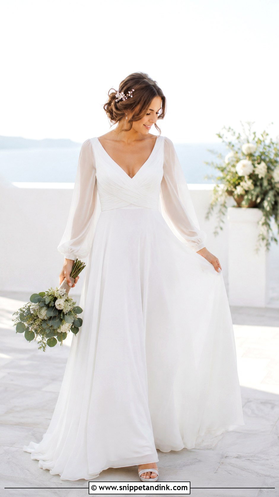 Bishop Sleeve Wedding Dress - Snippet and Ink - 30 Wedding Dresses Sleeves
