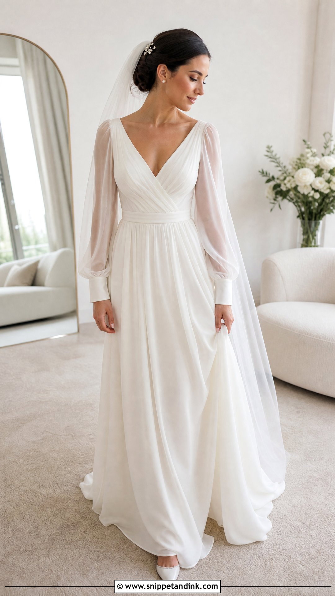 Bishop Sleeve Wedding Dress - Snippet and Ink - 25 Antique Wedding Dress Ideas