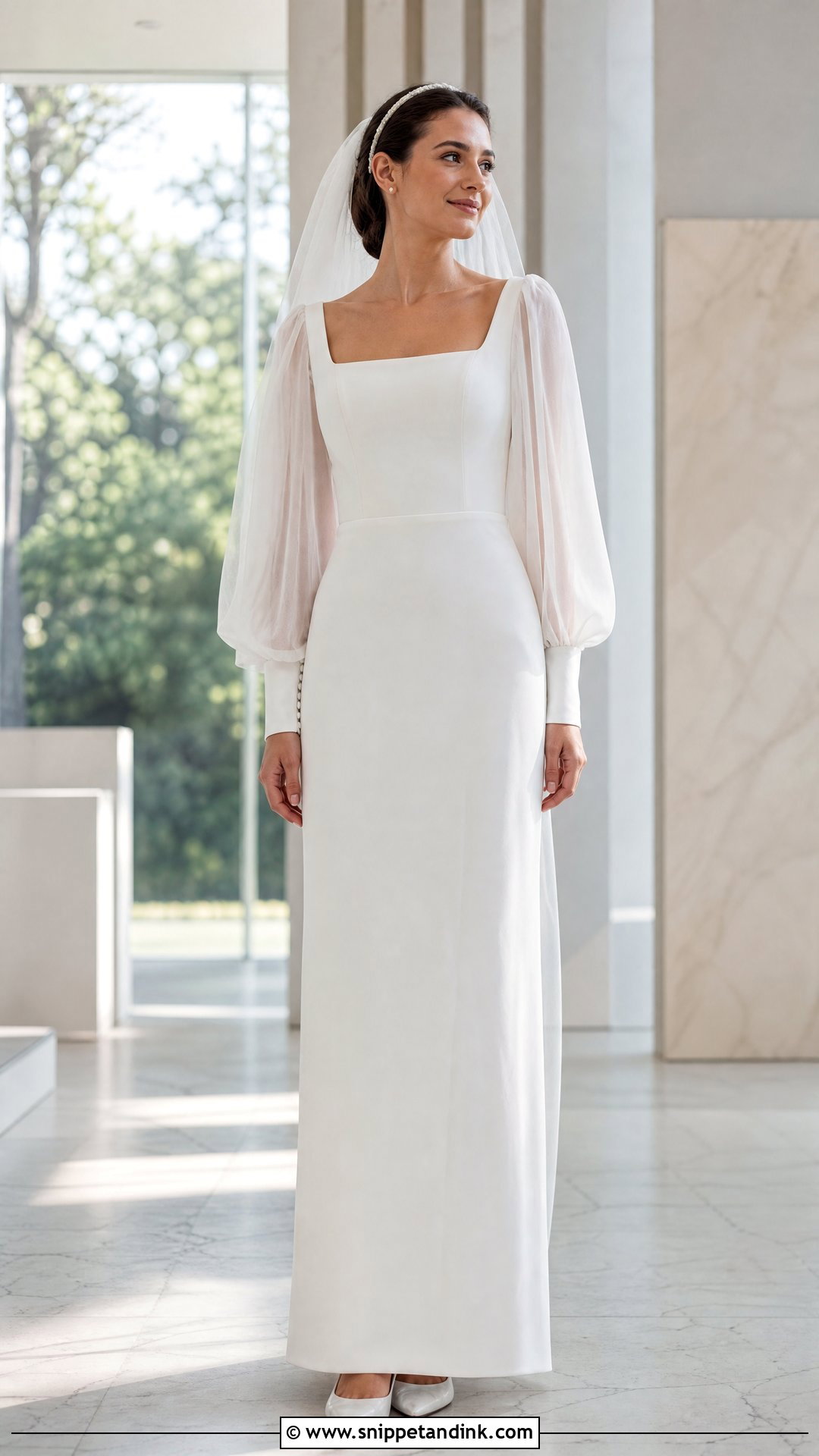 Bishop Sleeve Wedding Gown - Snippet and Ink - 20 Wedding Gown Long Sleeve Ideas