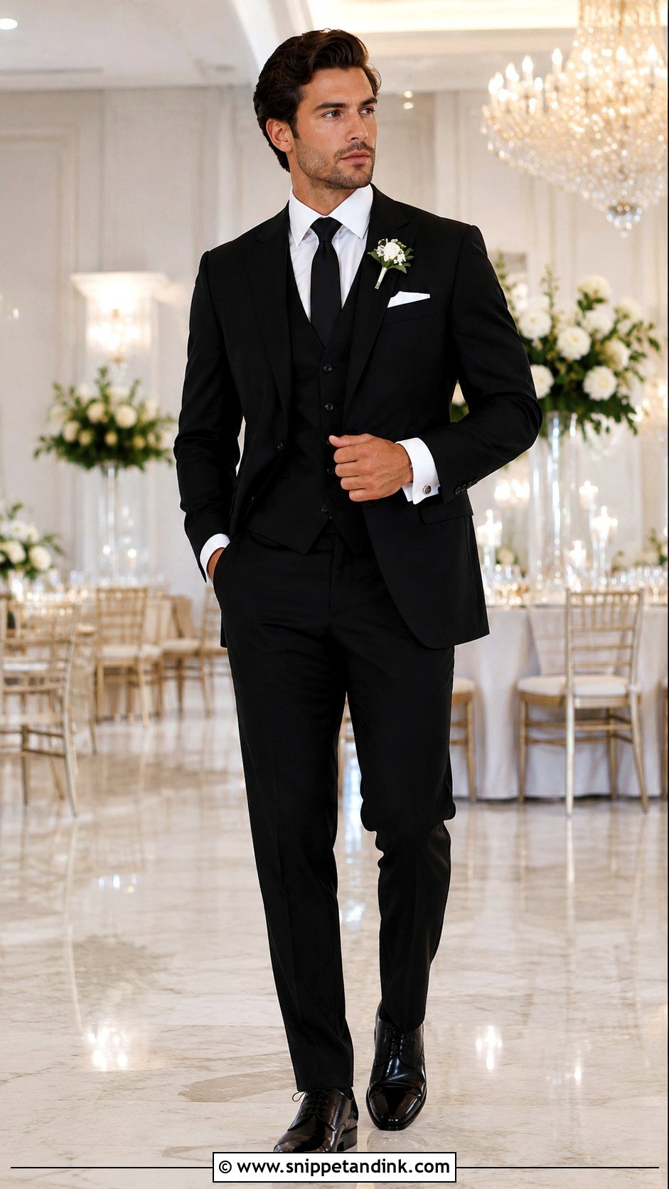 Black 3 Piece Wedding Suit - Snippet and Ink - 20 3 Piece Suit Wedding Ideas