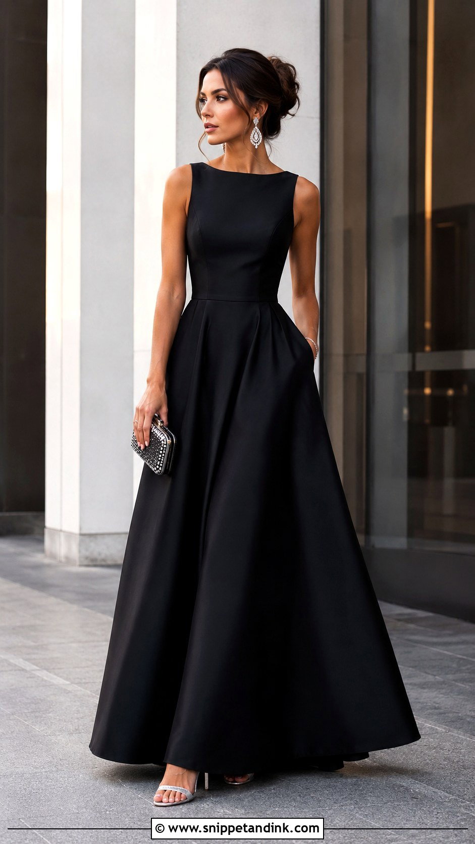Black Aline Gown Outfit - Snippet and Ink - 25 Aline Gown Ideas