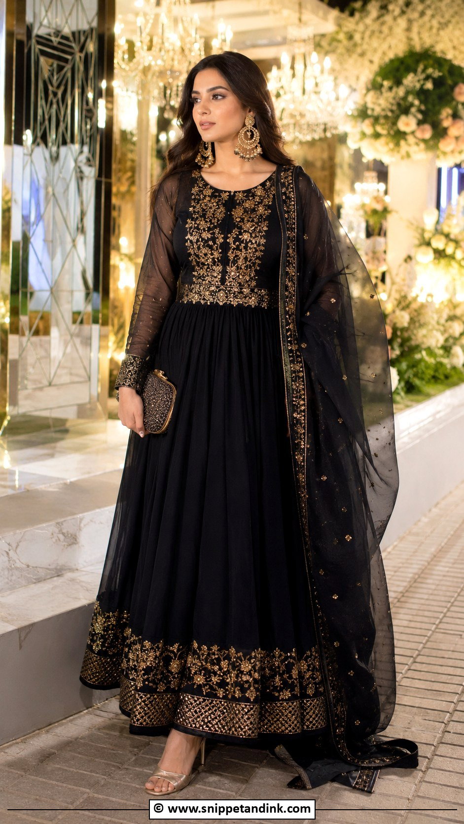 Black Anarkali Dress for Wedding - Snippet and Ink - 30 Anarkali Dress for Wedding Ideas