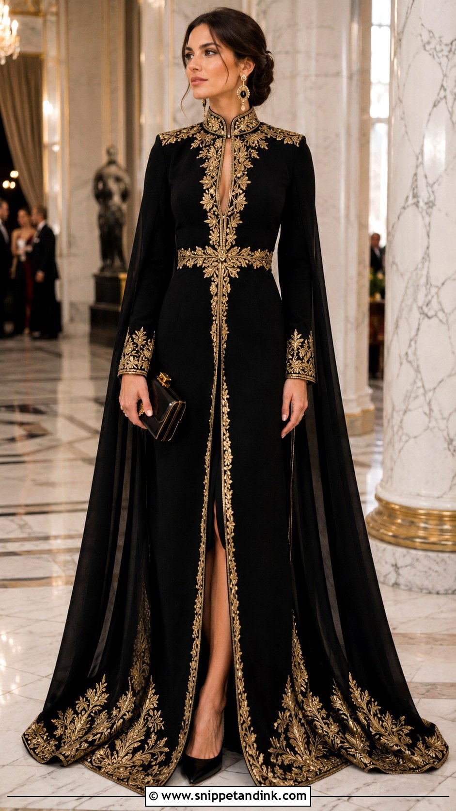 Black And Gold Empress Gown - Snippet and Ink - 20 Empress Dress Gowns