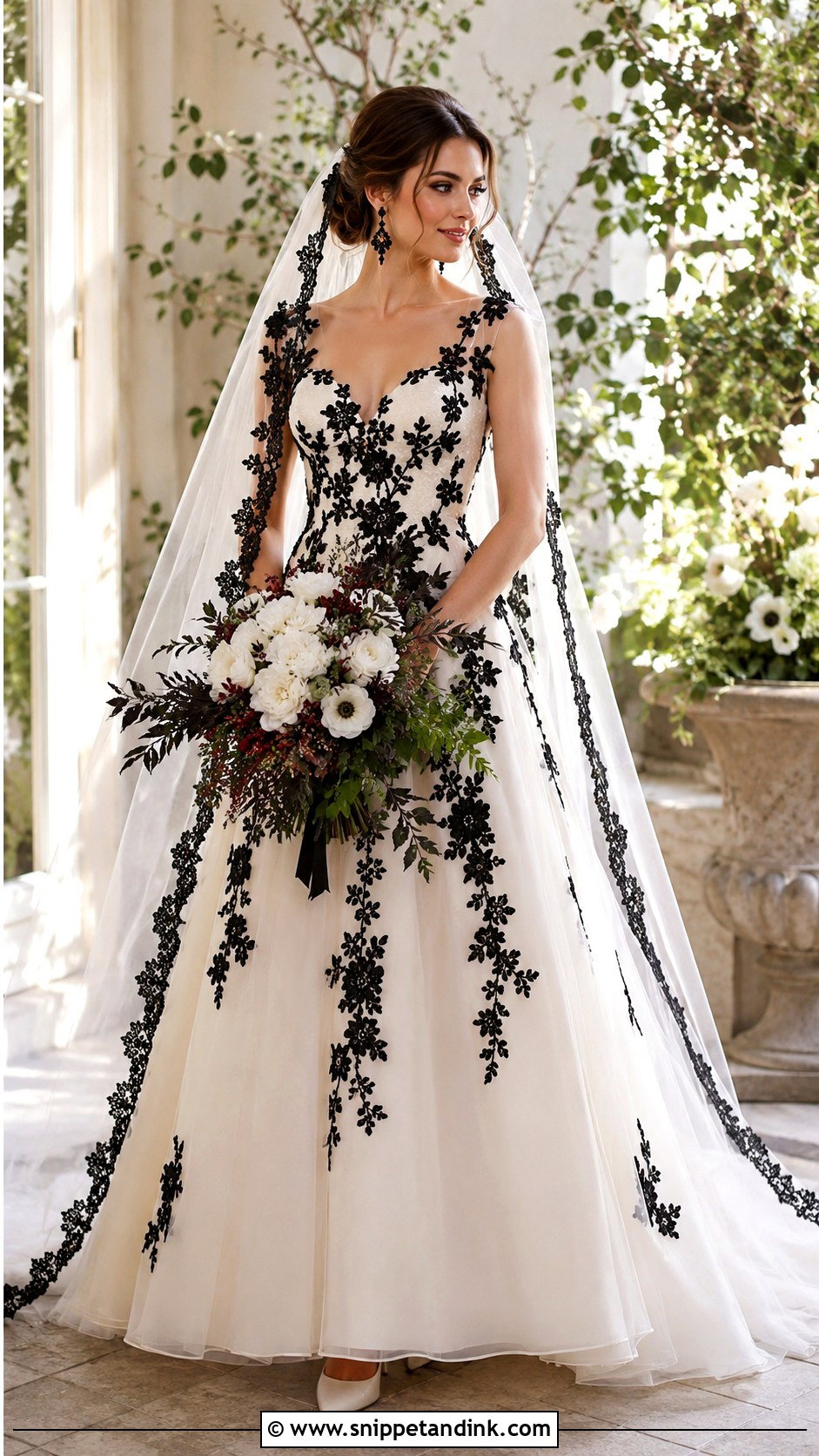 Black And Ivory Mavis Wedding Dress - Snippet and Ink - 20 Mavis Wedding Dress Ideas