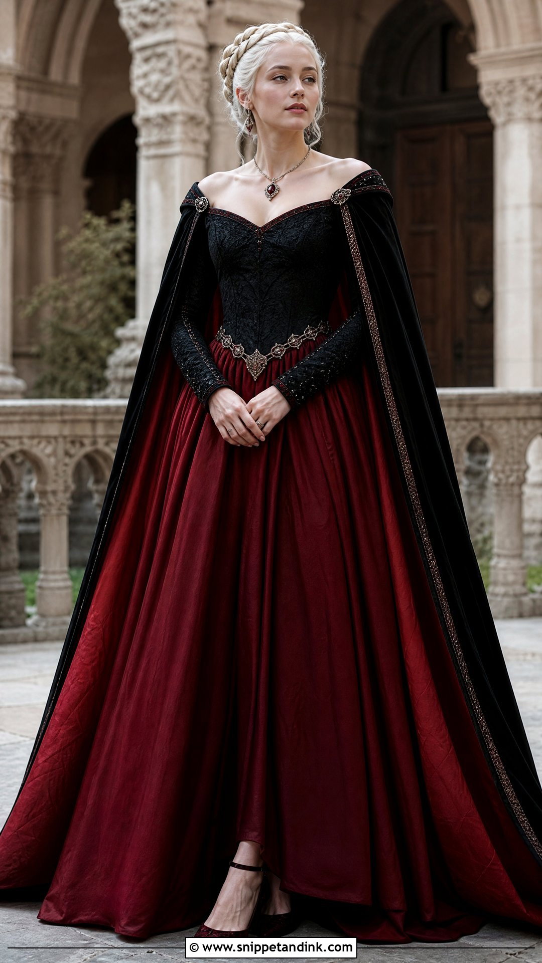 Black And Red Rhaenyra Wedding Dress - Snippet and Ink - 20 Rhaenyra Wedding Dress Ideas